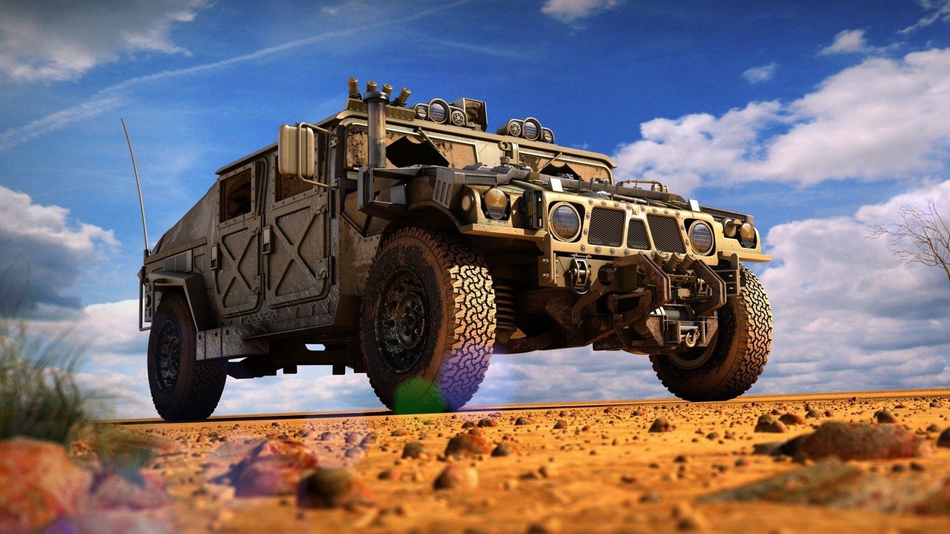 1920x1080 Military Truck Wallpaper