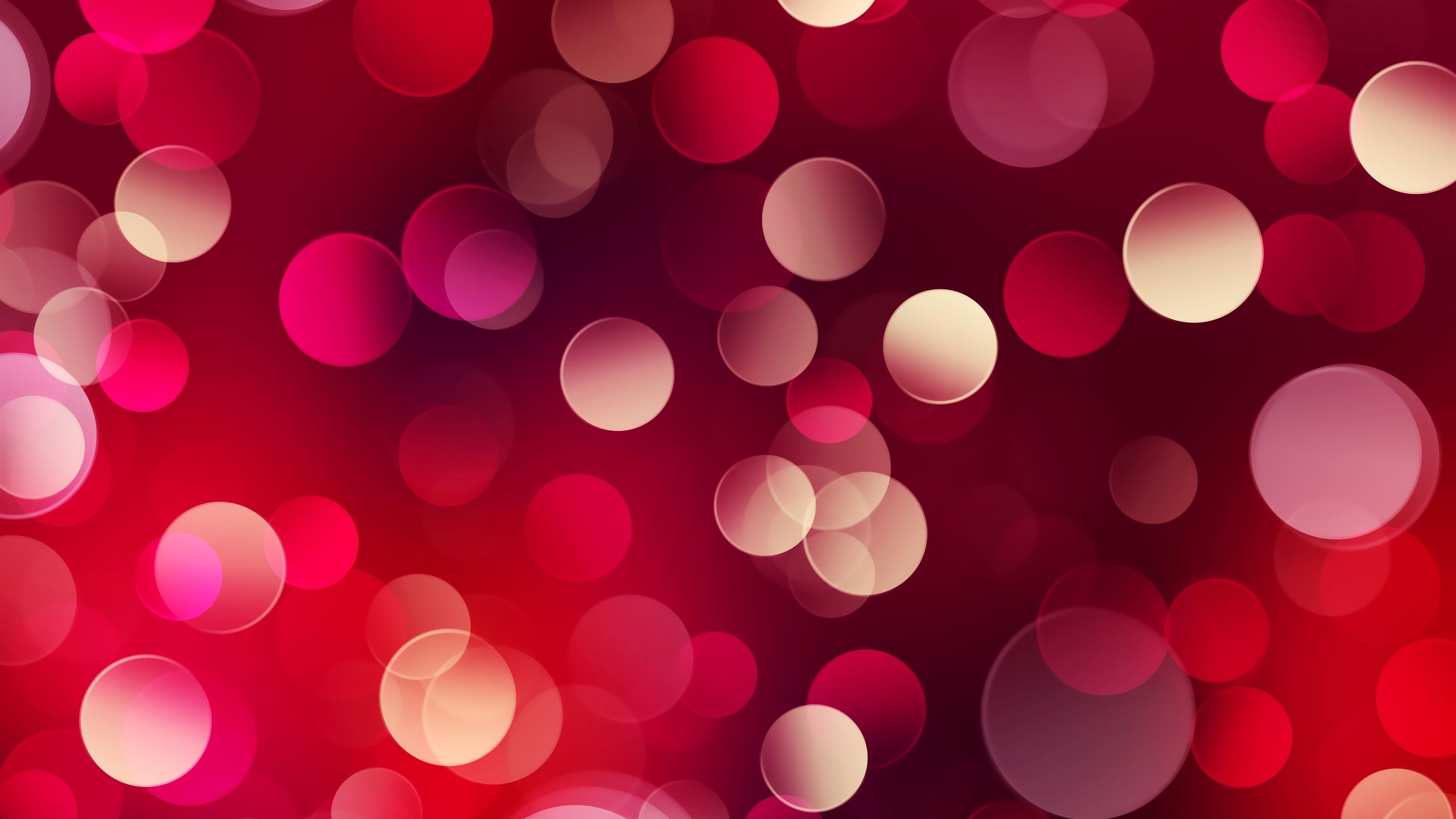 3840x2160 Wallpaper Red light circles, abstract background 3840x2160 UHD 4K Picture, Image