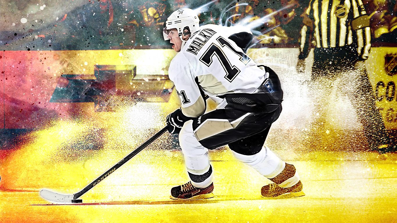 1366x768 Evgeni Malkin Wallpaper