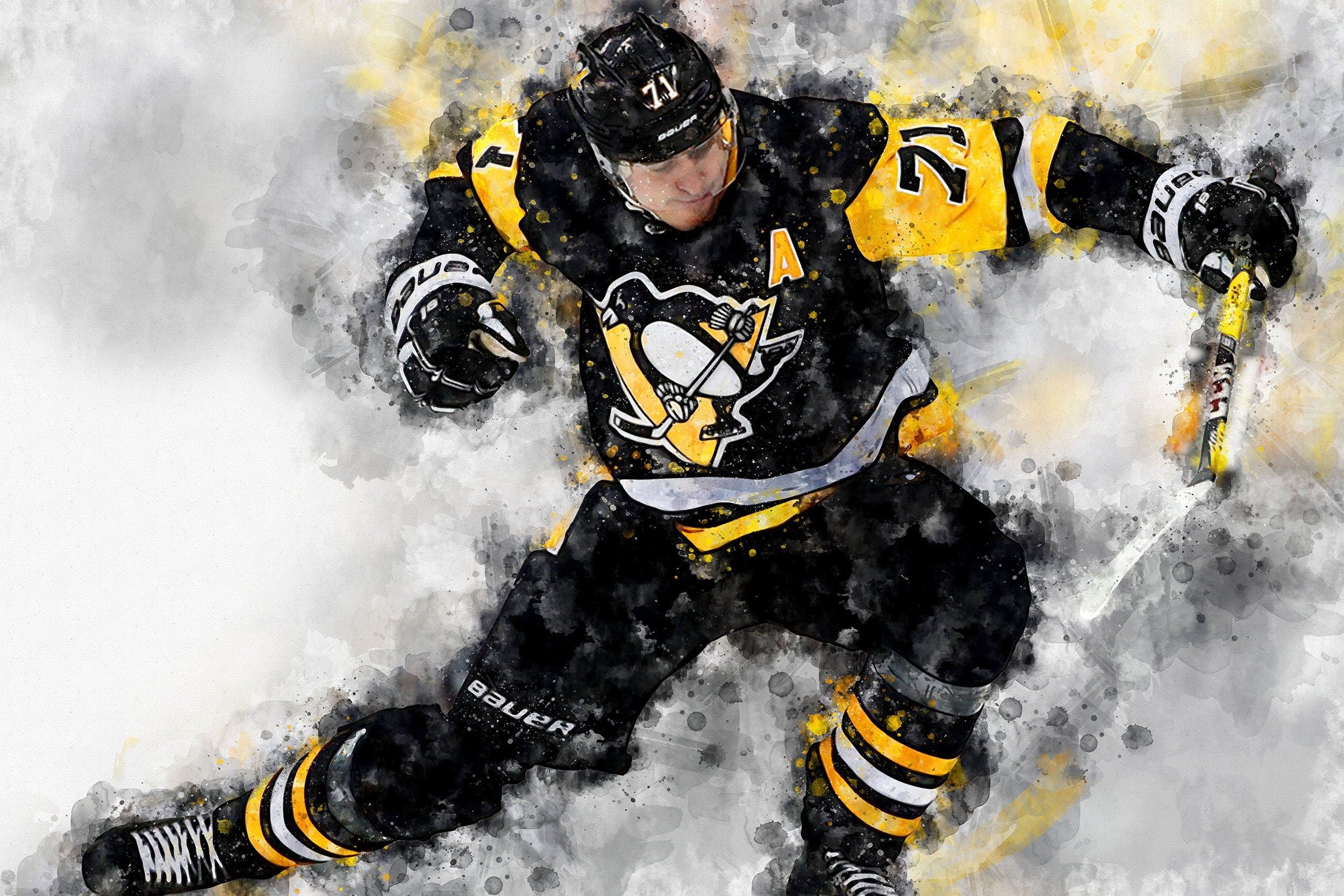 2500x1667 Evgeni Malkin watercolor, Pittsburg Penguins wall art, Penguins Stanley Cup, Evgeni Malkin Poster, Pittsburg Penguins hockey art wall