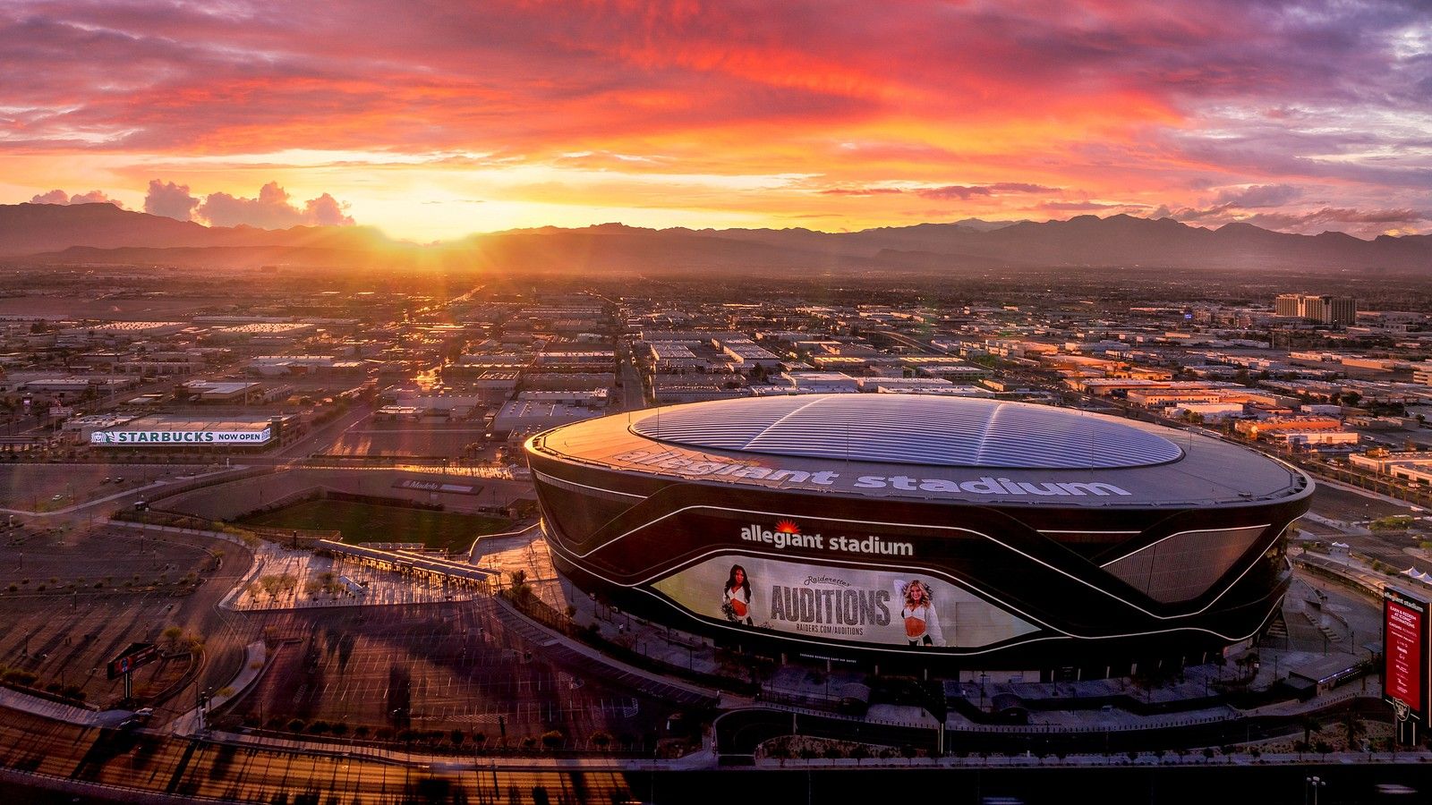 1600x900 Breathtaking Sunset Over Allegiant Stadium in Las Vegas Vegas Website 02 Ramelli Photography