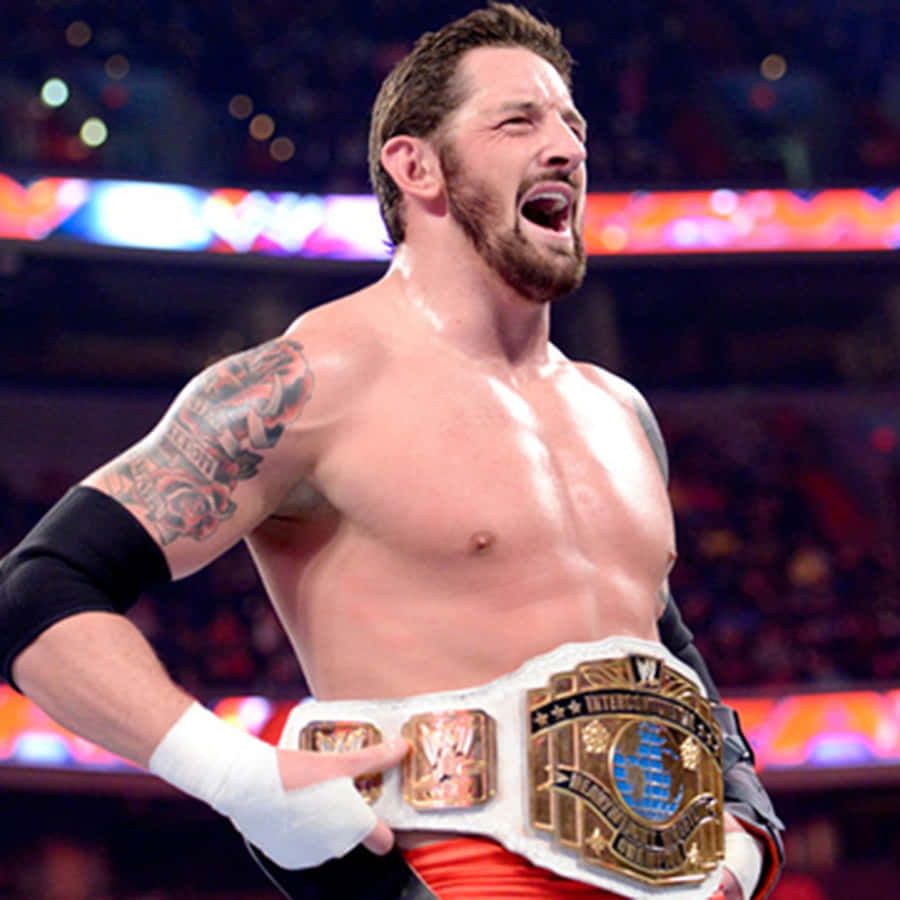 900x900 Wade Barrett Flaunting His Belt Wallpaper