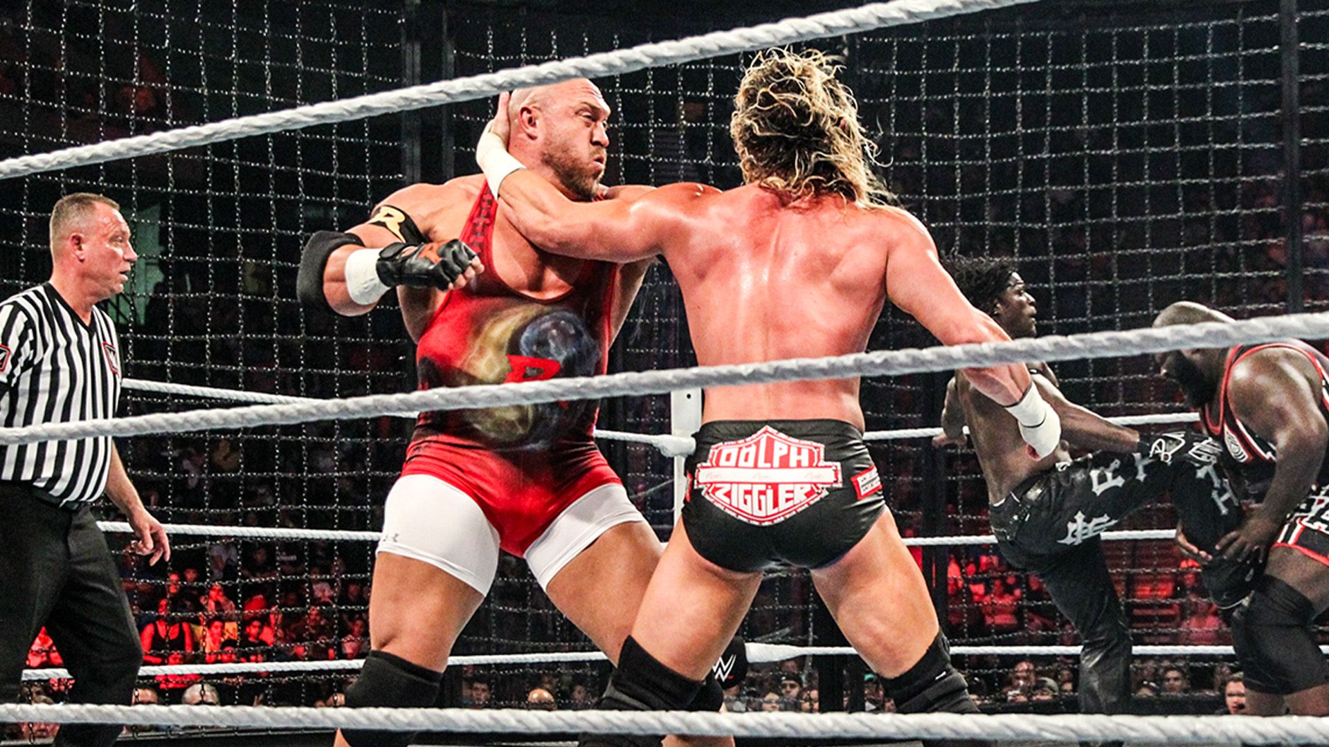 1920x1080 FULL MATCH: Intercontinental Title Elimination Chamber Match: Elimination Chamber 2015