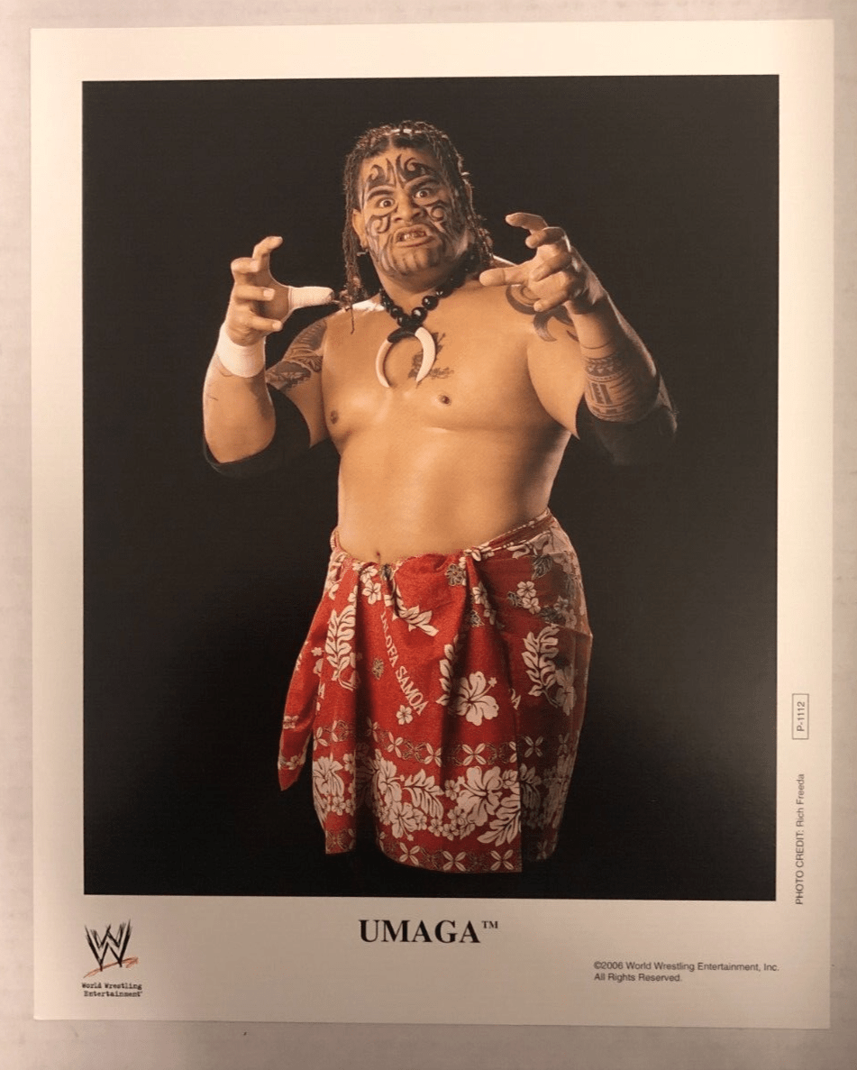 951x1187 WWE UMAGA 2006 ORIGINAL WWE PROMO 8X10 P 1112