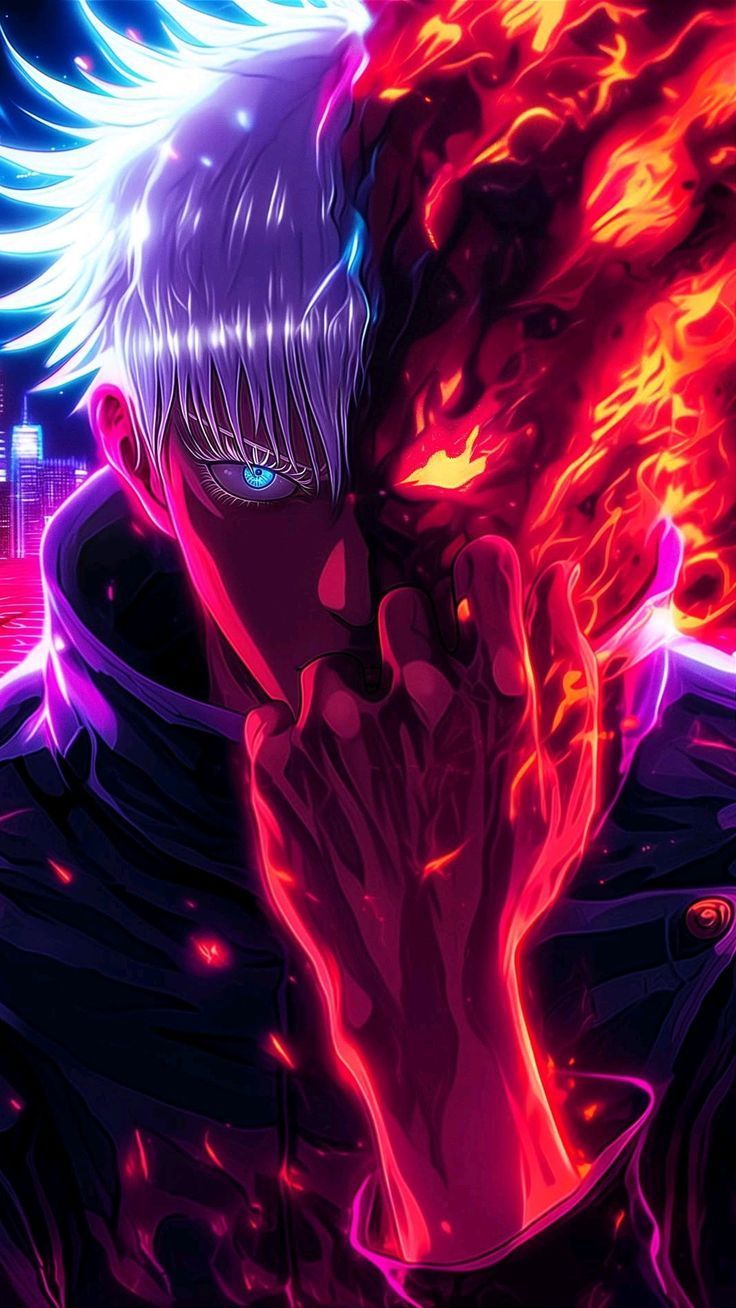 736x1308 Gojo Satoru vs. Cursed Energy Jujutsu Kaisen Wallpaper