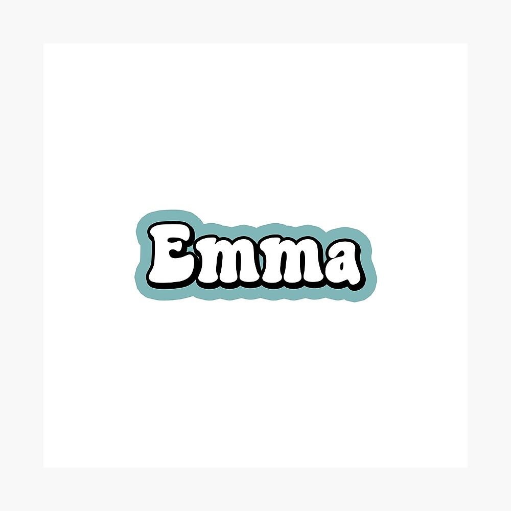 1000x1000 EMMA name personalized colorful Greeting Card