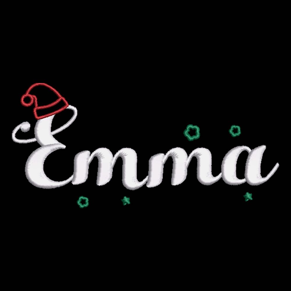 1000x1000 Emma Hello Christmas Embroidery Designs