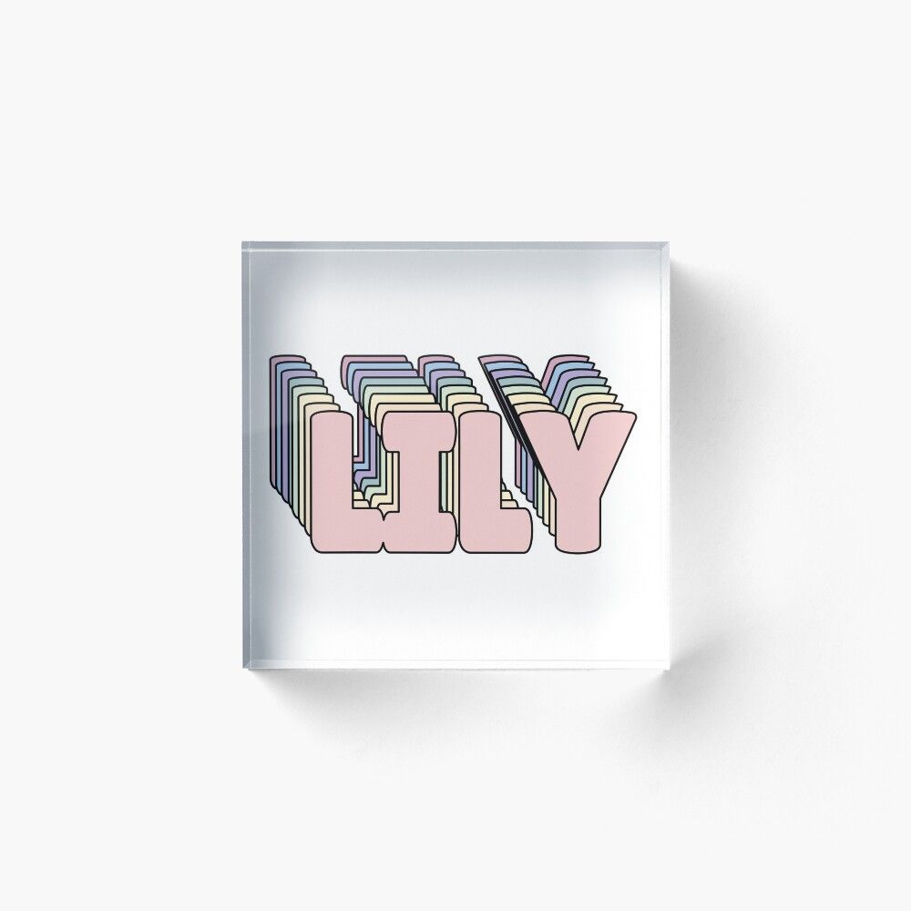 1000x1000 Lily Name Canvas Print