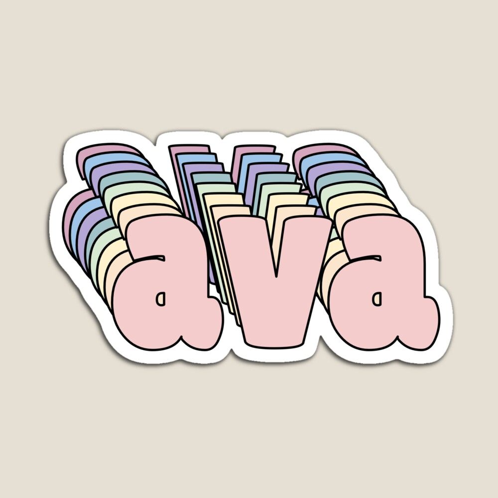 1000x1000 Ava Name Greeting Card
