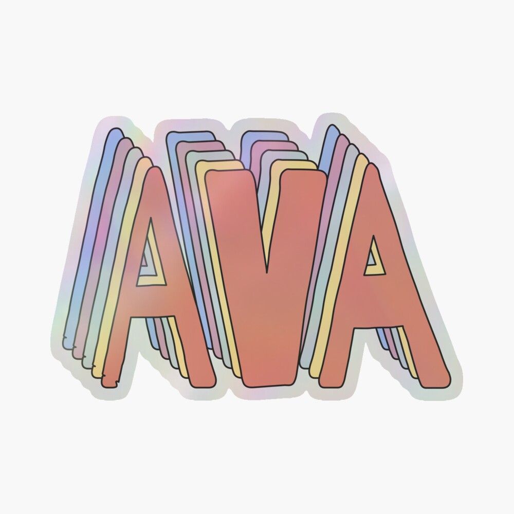 1000x1000 Ava Name Greeting Card
