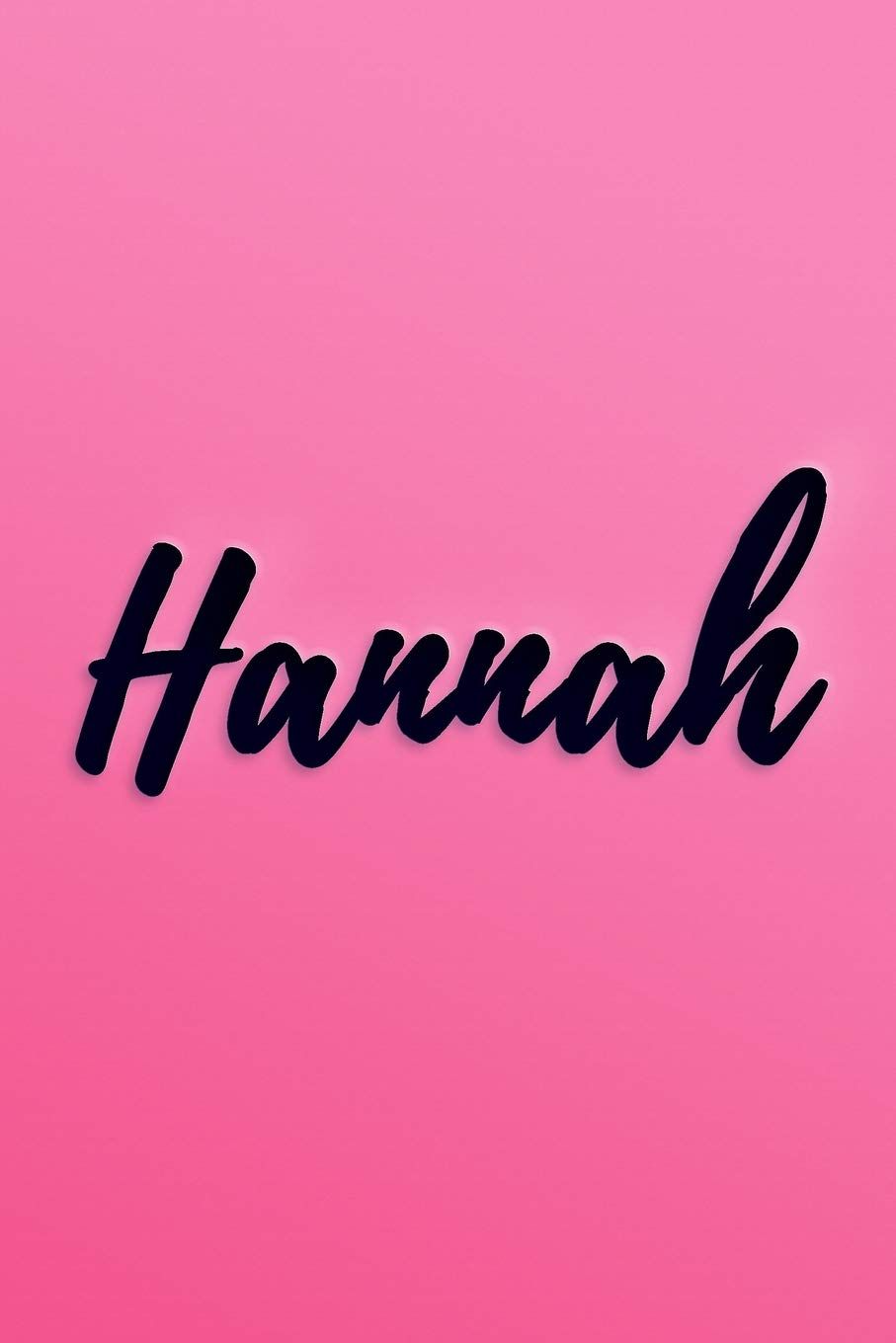 907x1360 Hannah: Beautiful Personalized Name Notebook Journal with Papercut Text Effect Stylish Pink and Dark Blue Cover : Notebooks, Makmak: Amazon.in: Books