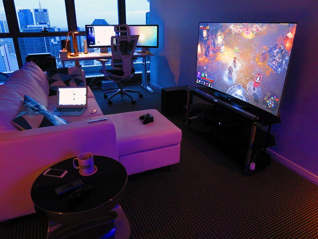 Gaming Room Wallpapers Top Free Gaming Room Backgrounds Wallpaperaccess Anime room | room decor bedroom, aesthetic room decor. gaming room wallpapers top free