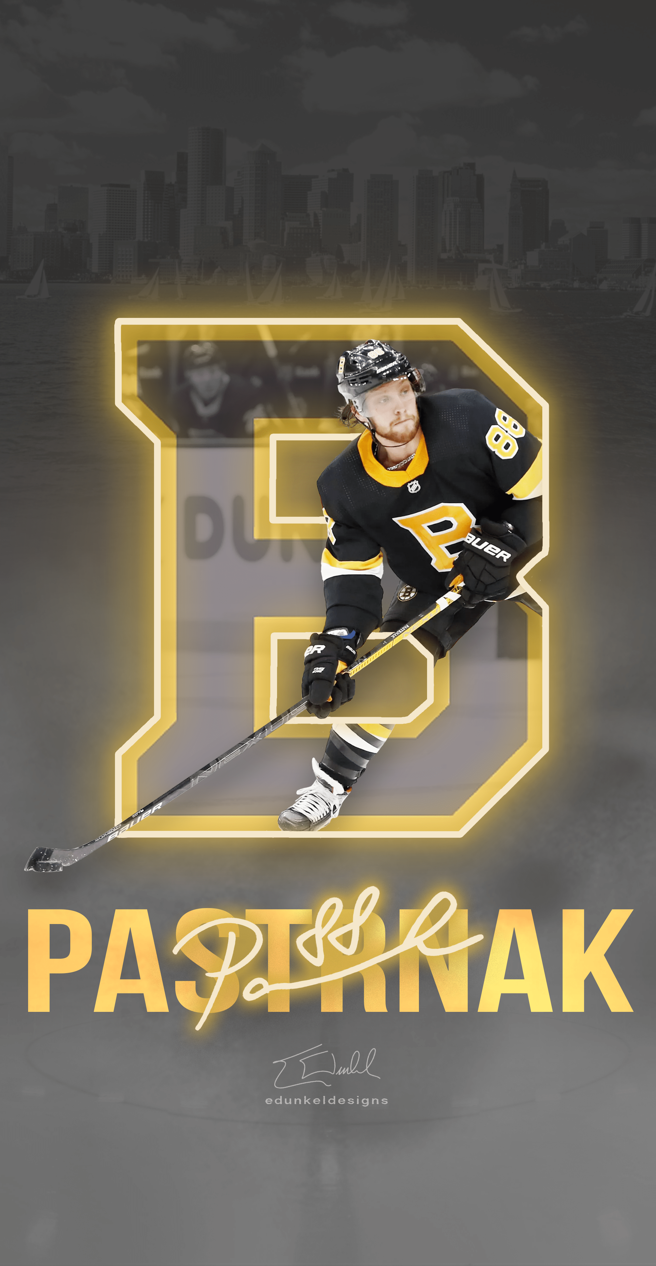 2100x4050 David Pastrnak Wallpaper v2