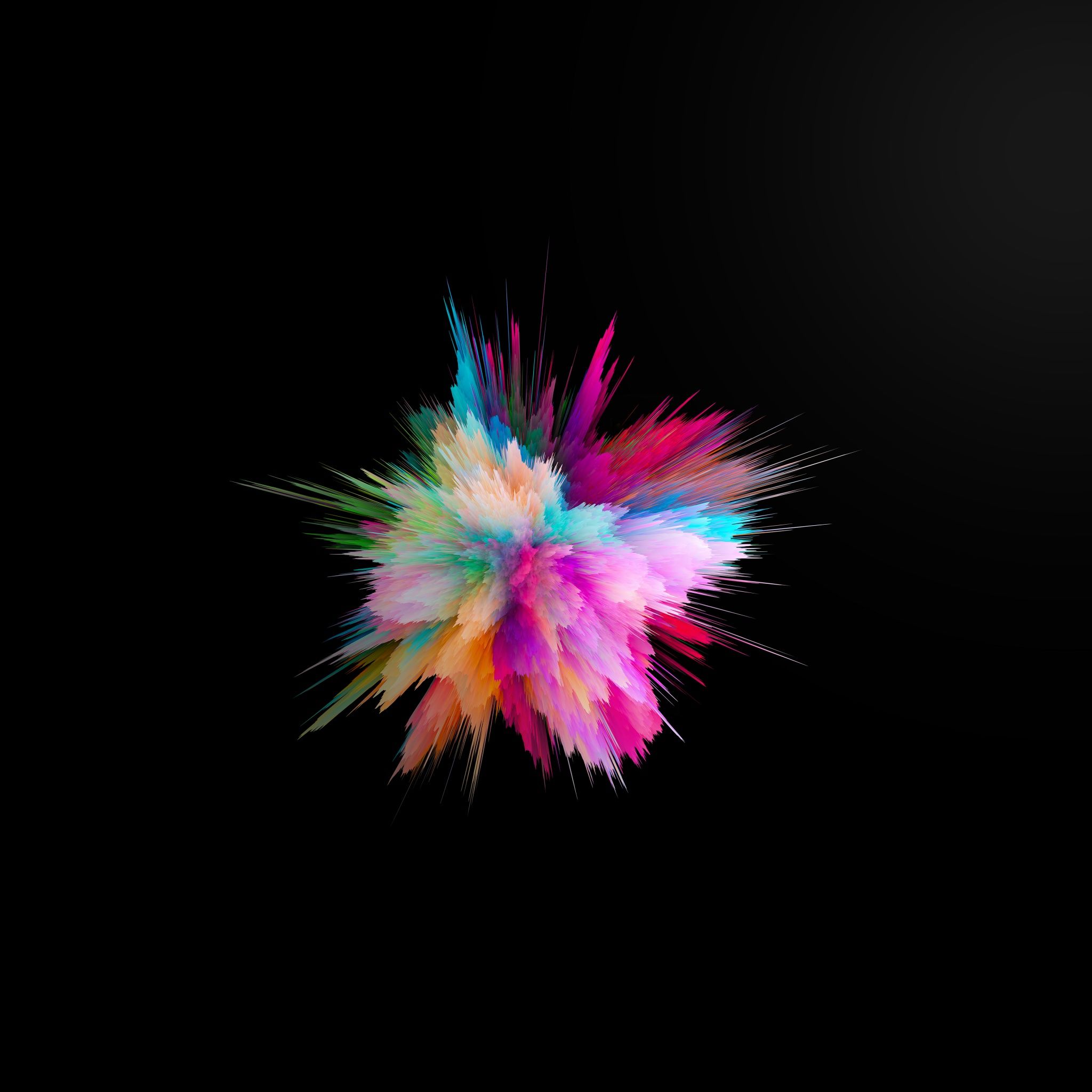 2048x2048 Color burst Wallpaper 4K, CGI, Colorful, Explosion, Cosmic