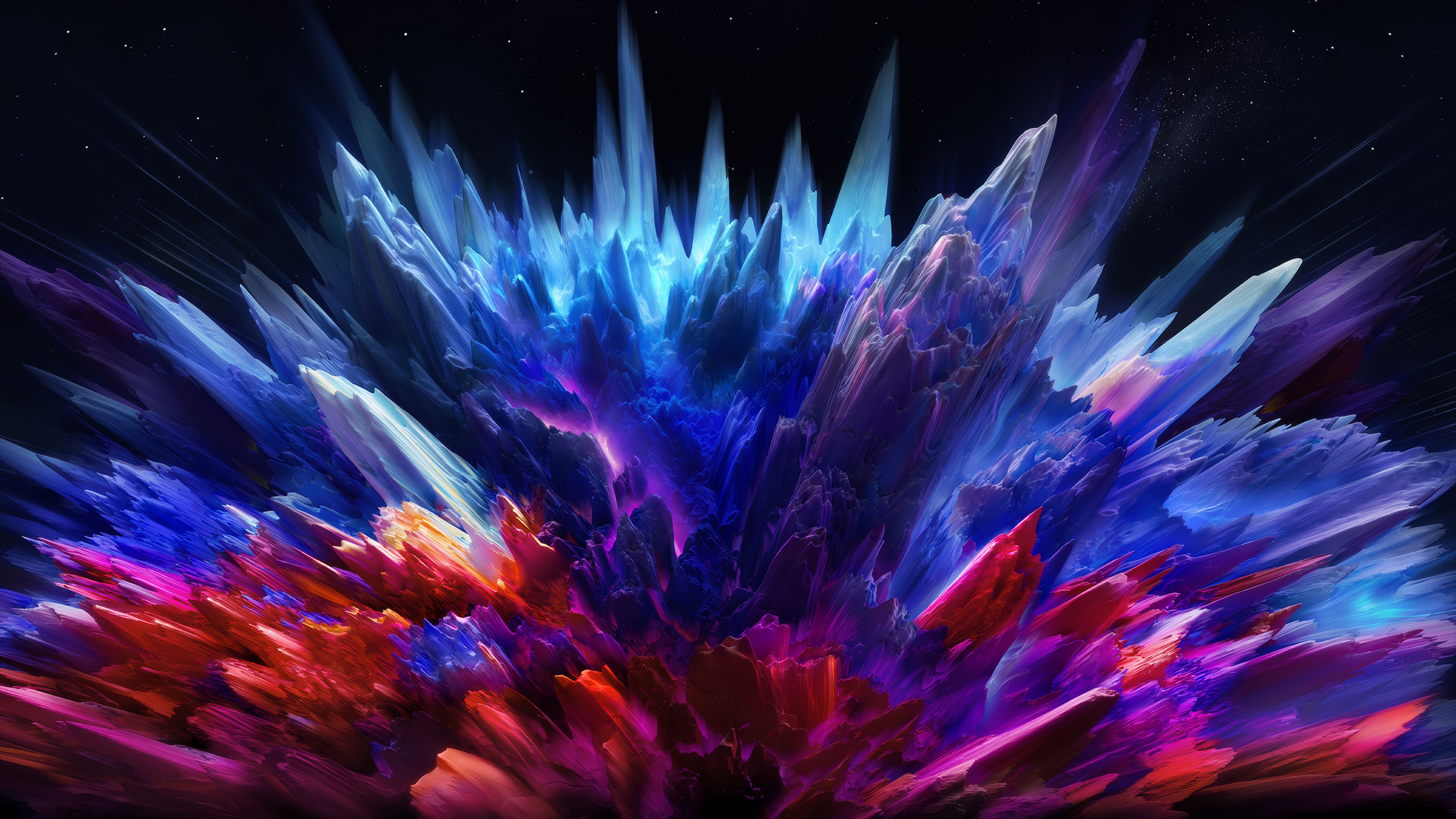 7680x4320 Explosion Wallpaper 4K, Color burst, Digital Art, Cosmic