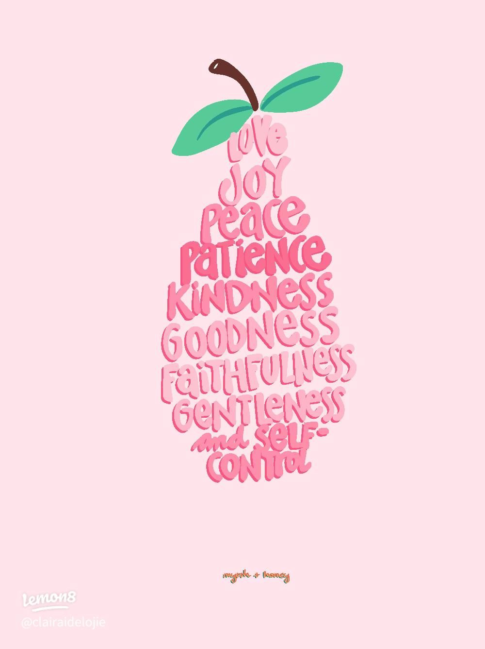 1000x1336 Aesthetic Fruits of the Spirit Wallpaper for Your Phone