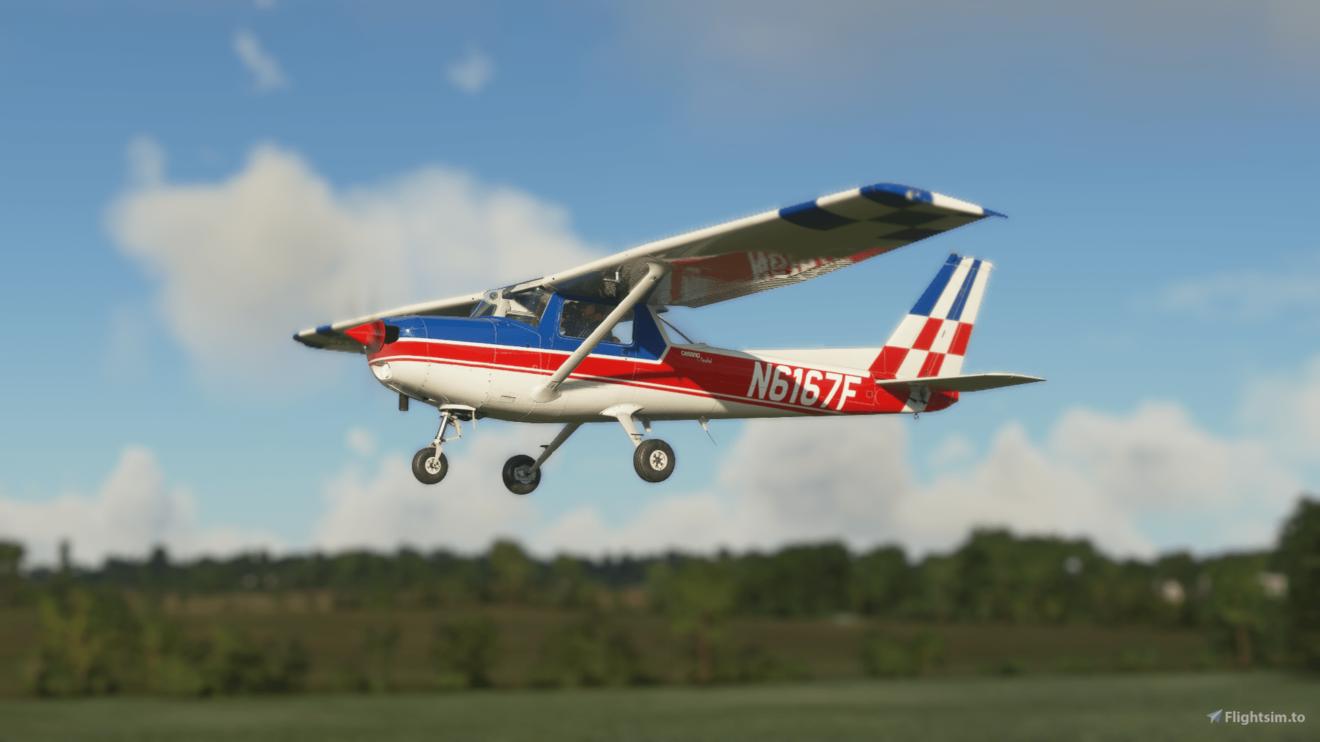 1920x1080 Asobo Cessna 152 Aerobat N6167F Liveries for MSFS