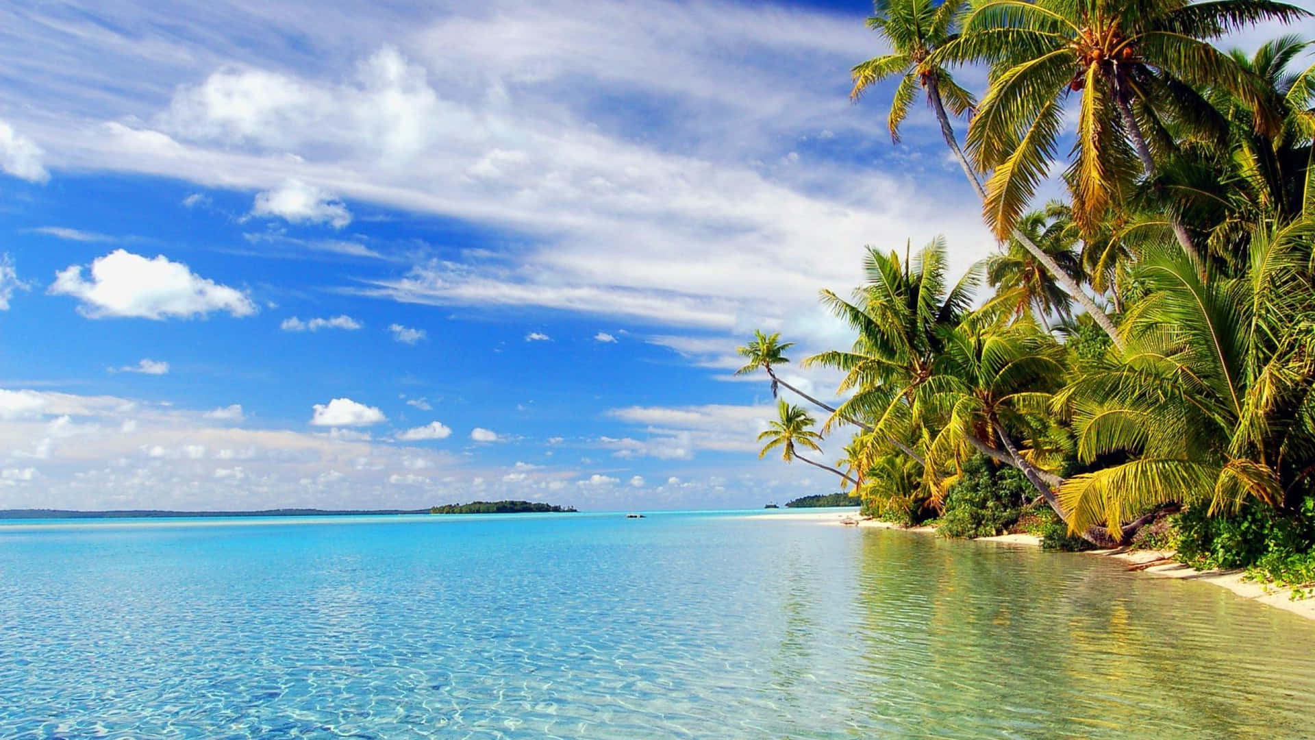 1920x1080 Tropical Island Background