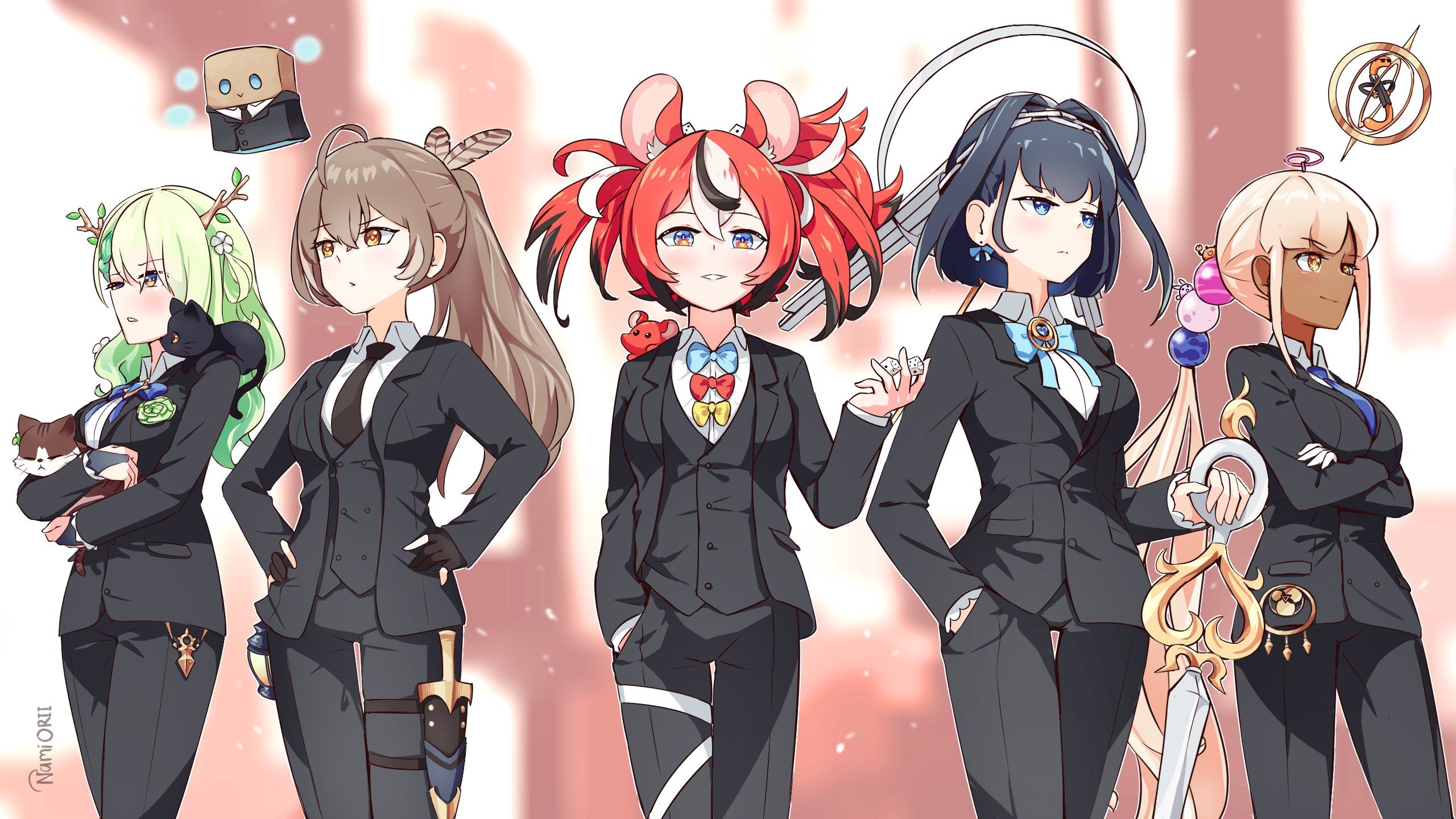 2560x1440 Desktop wallpaper: Anime, Virtual Youtuber, Hakos Baelz, Hololive 4K free download for PC. 1066663
