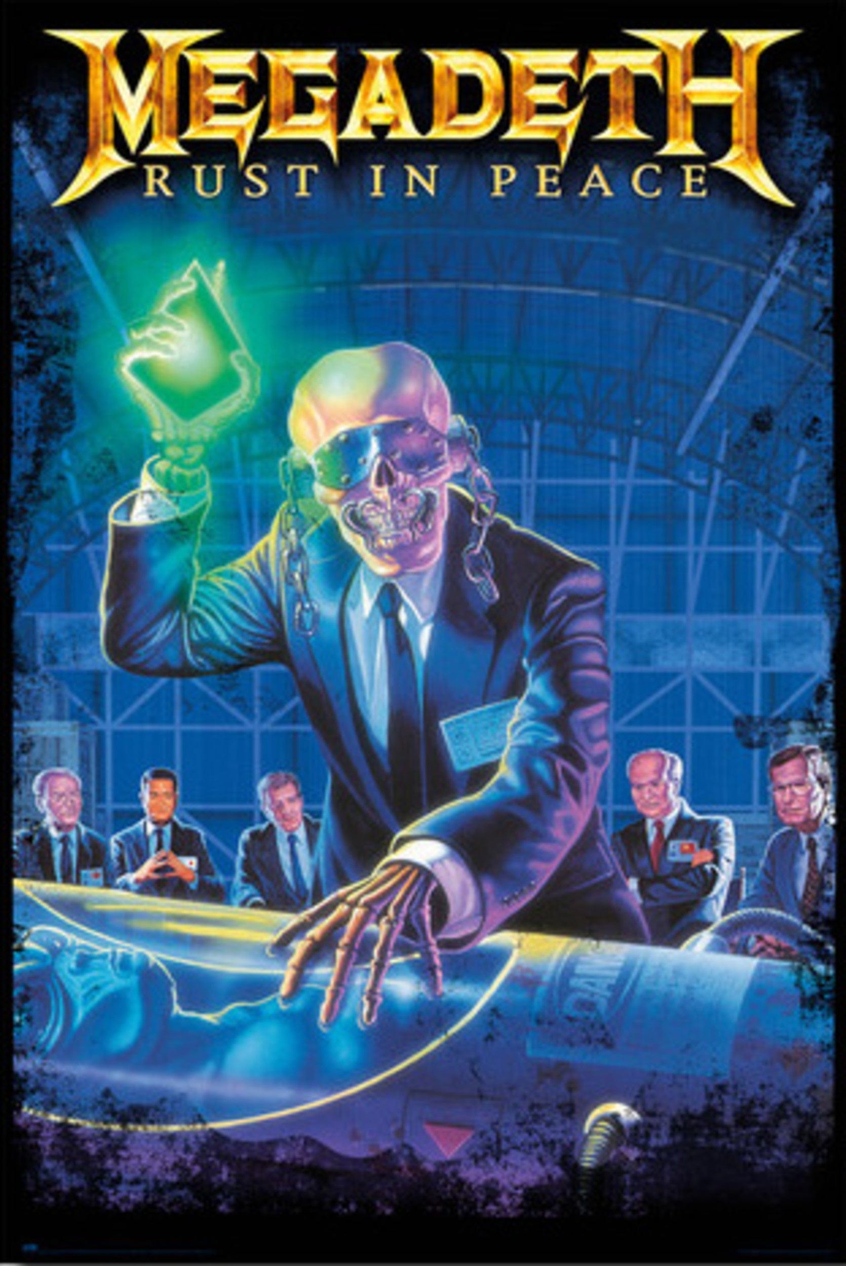 1670x2500 Poster Megadeth Rust in Peace 61x 5cm
