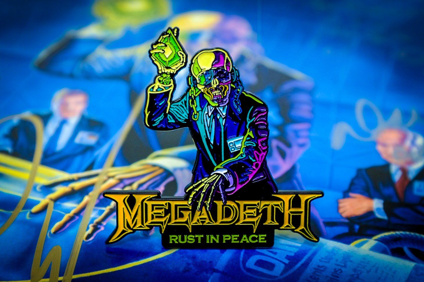 1459x973 Megadeth in Peace Enamel Pin