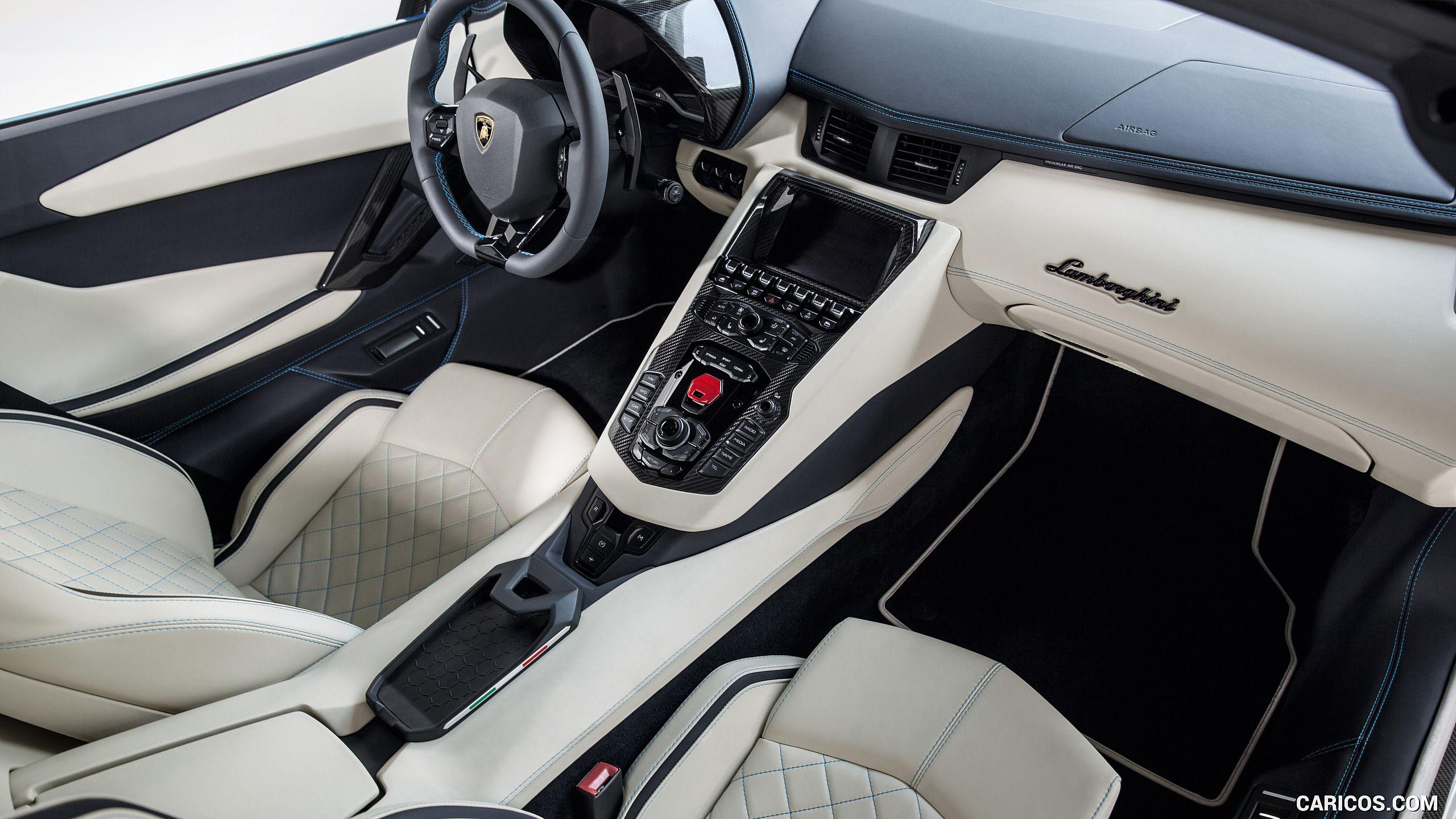 2560x1440 Free download 2018 Lamborghini Aventador S Roadster Interior HD