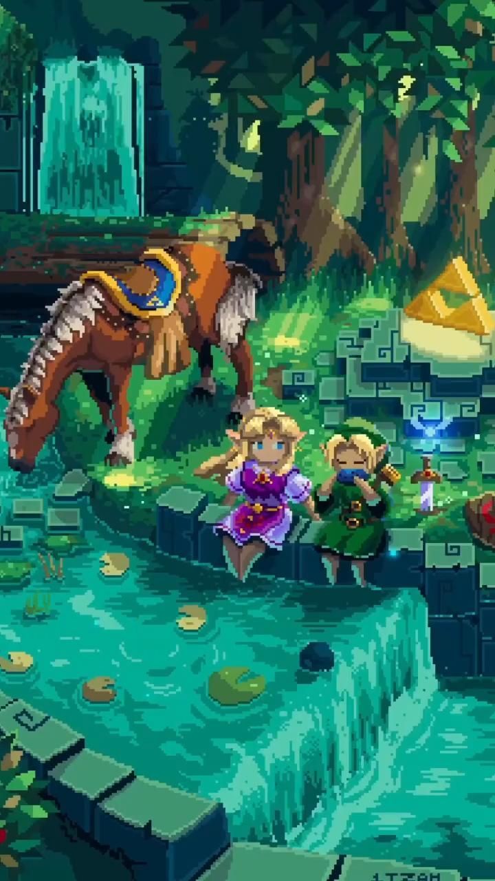 720x1280 Gif's. Pixel art, Zelda art, Pixel animation