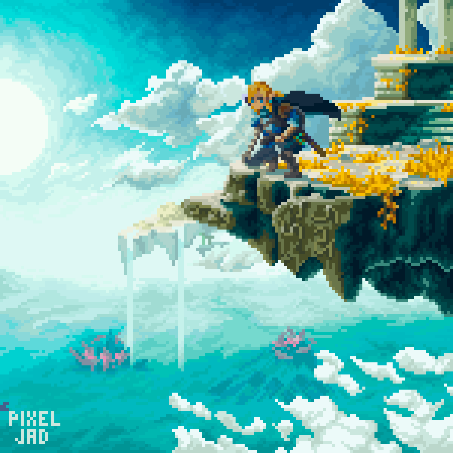 1500x1500 Pixel Art. The Legend of Zelda of the Kingdom