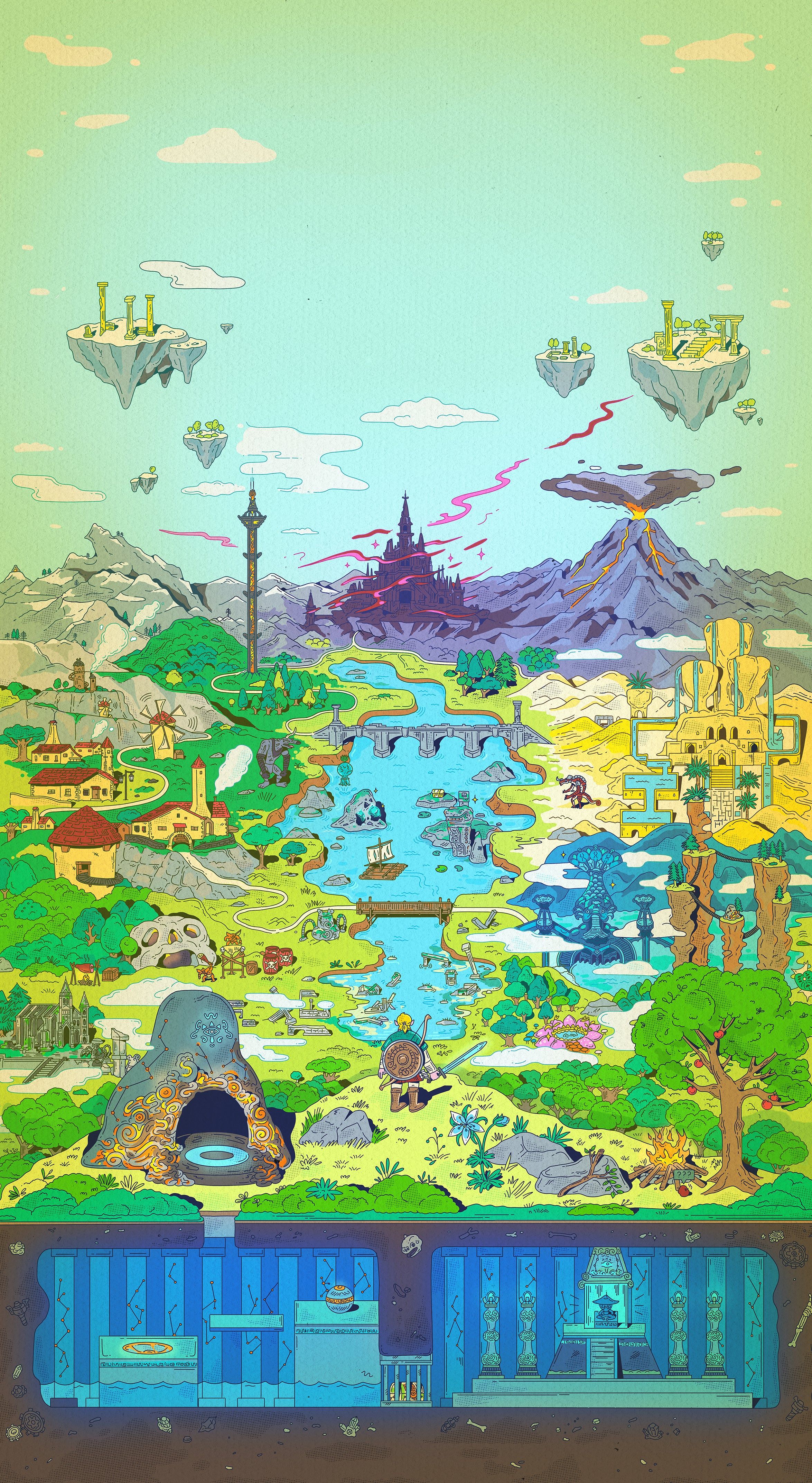 2349x4286 The Legacy of Zelda