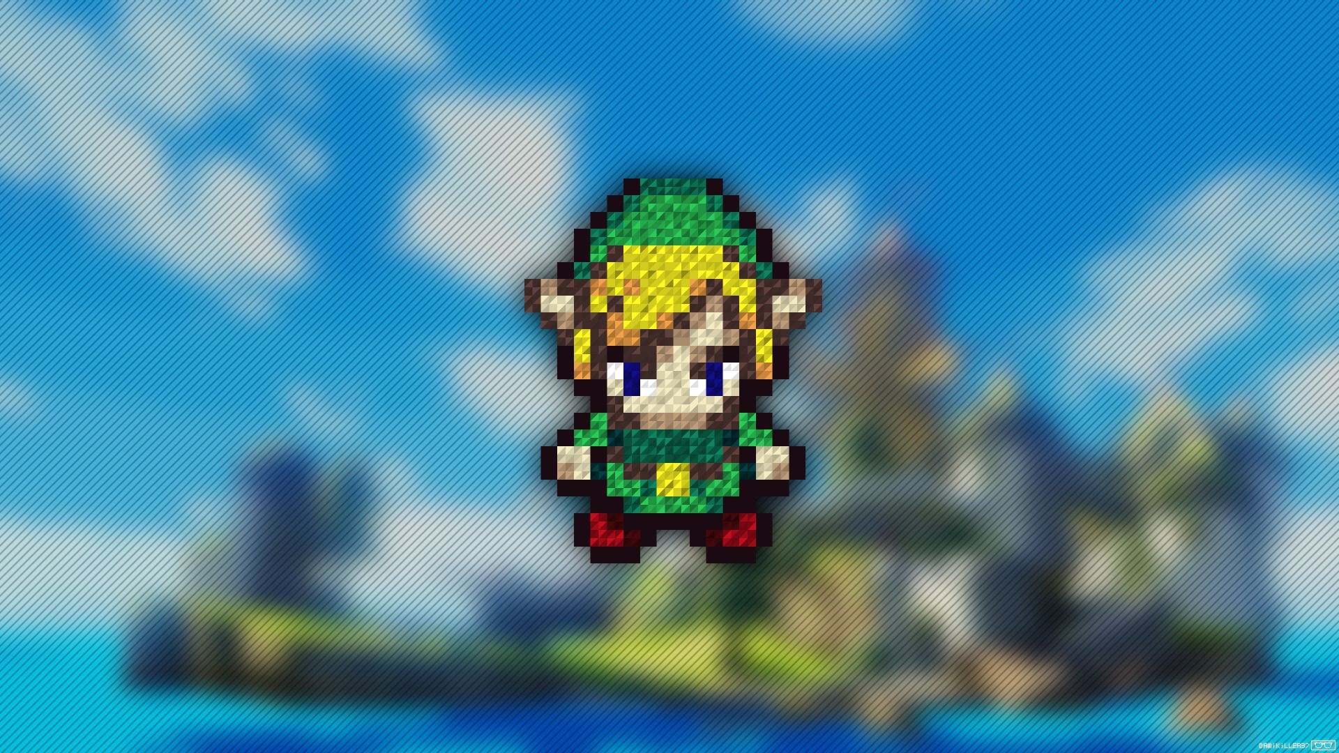 1920x1080 Link, The Legend Of Zelda, Trixel, Pixel Art Wallpaper HD / Desktop and Mobile Background