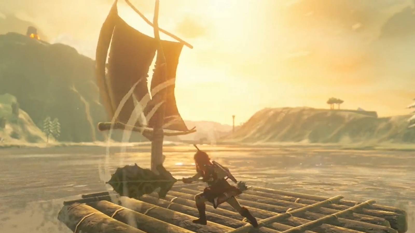 1600x900 Stunning BOTW Pixel Art Captures Link In Sunset Hyrule
