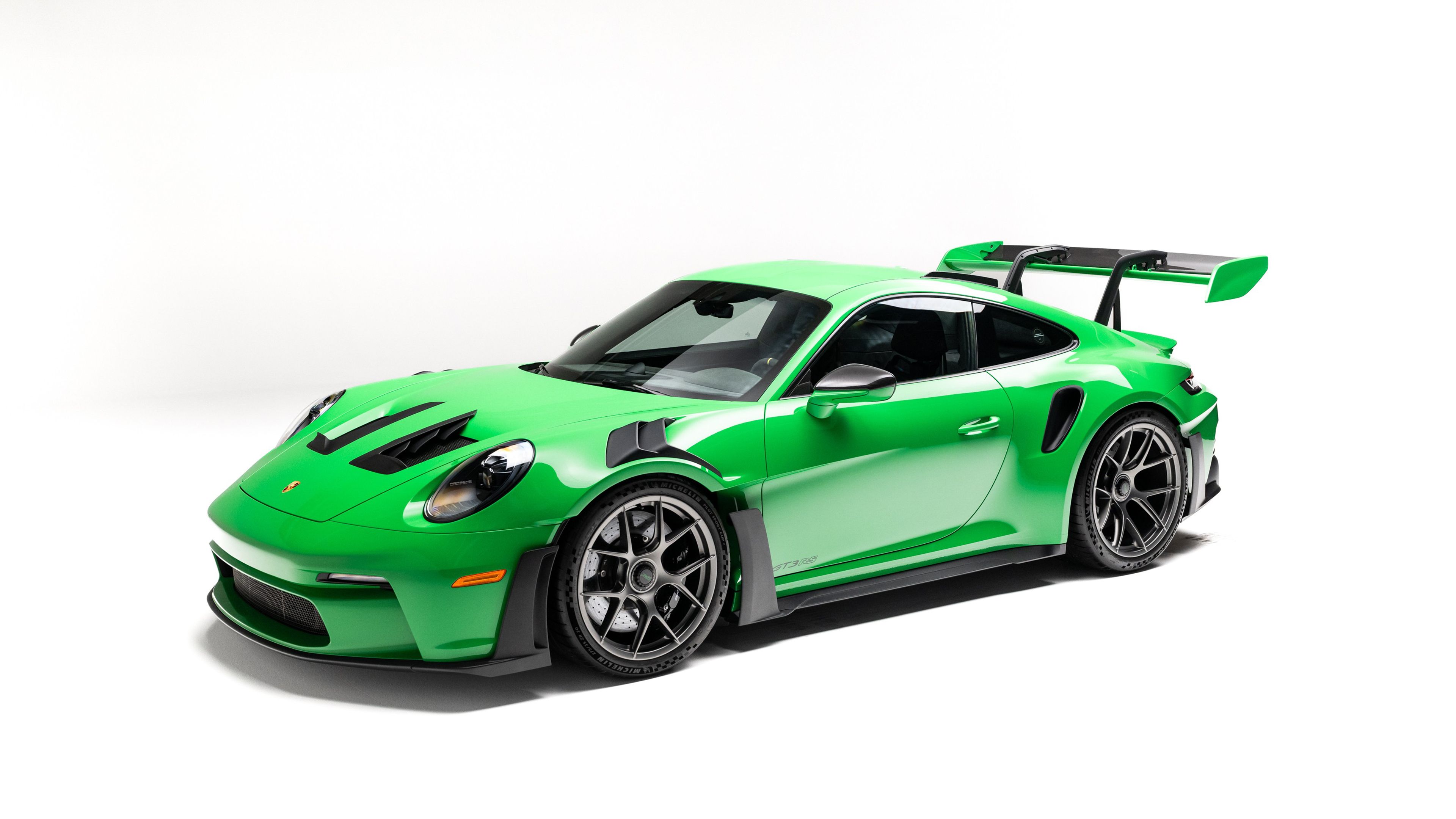 3840x2160 Porsche 911 GT3 RS Rexy Wallpaper 4K, White background