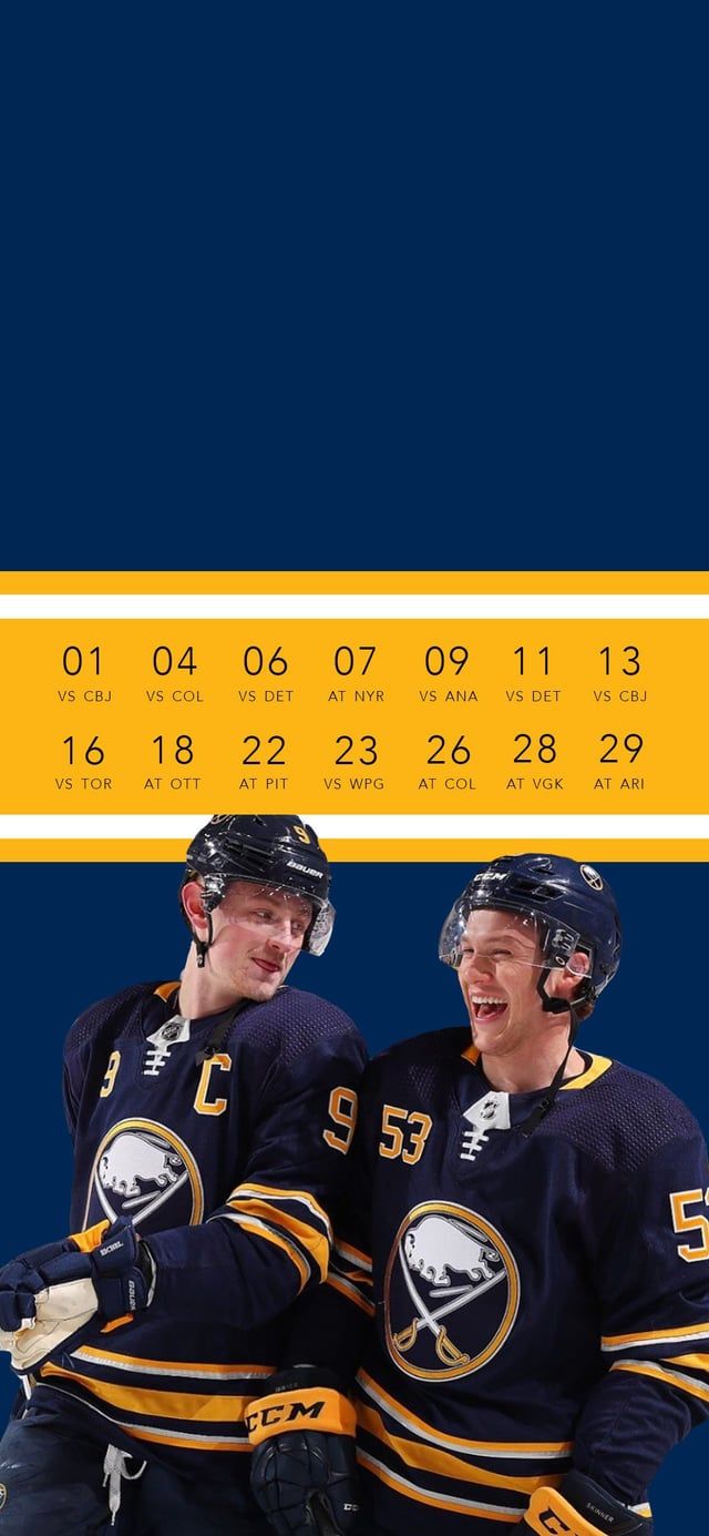 640x1385 Here's Your February Wallpaper Featuring Jack Eichel Looking At Jeff Skinner (Alternate Coloured Version in Comments)
