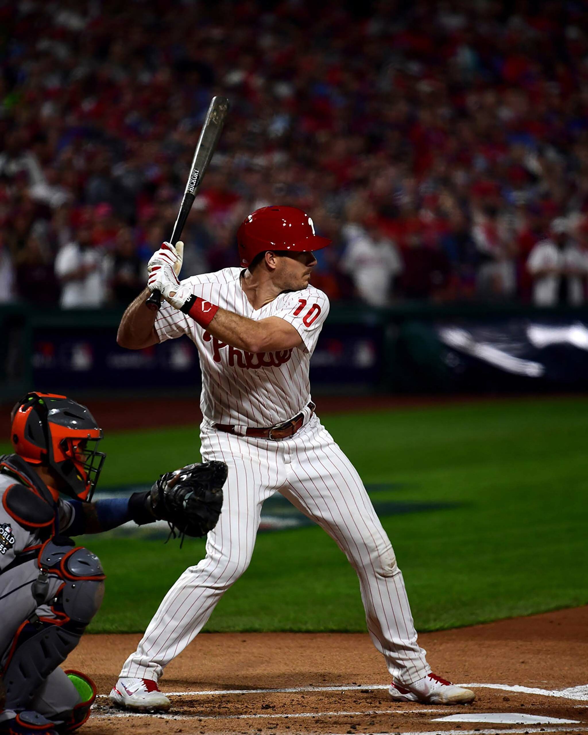 2048x2560 Philadelphia Phillies JT Realmuto at bat against Astros in Game 3 of the 2022 World Series Medal Impressions