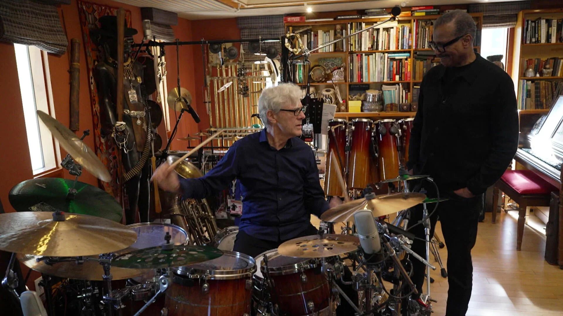 1920x1080 Stewart Copeland turns his studio into a wild orchestra