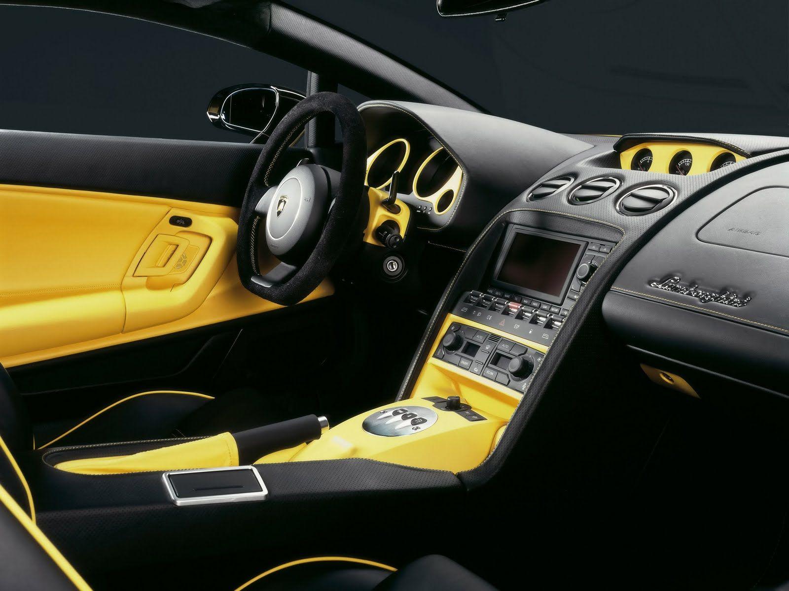 1600x1200 automotivegeneral: lamborghini gallardo nera interior wallpaper
