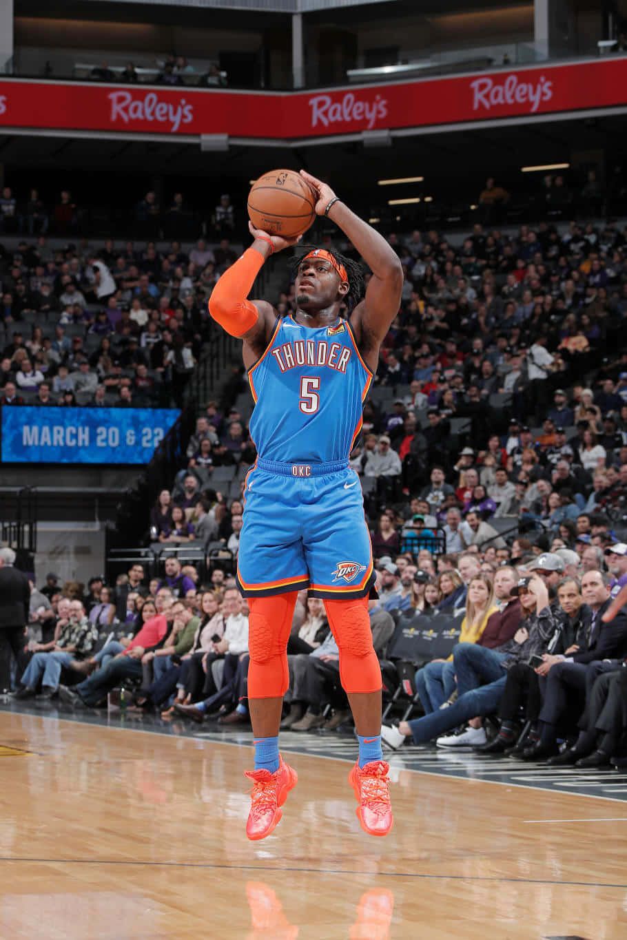 910x1365 Download Three Points Nba Luguentz Dort Wallpaper