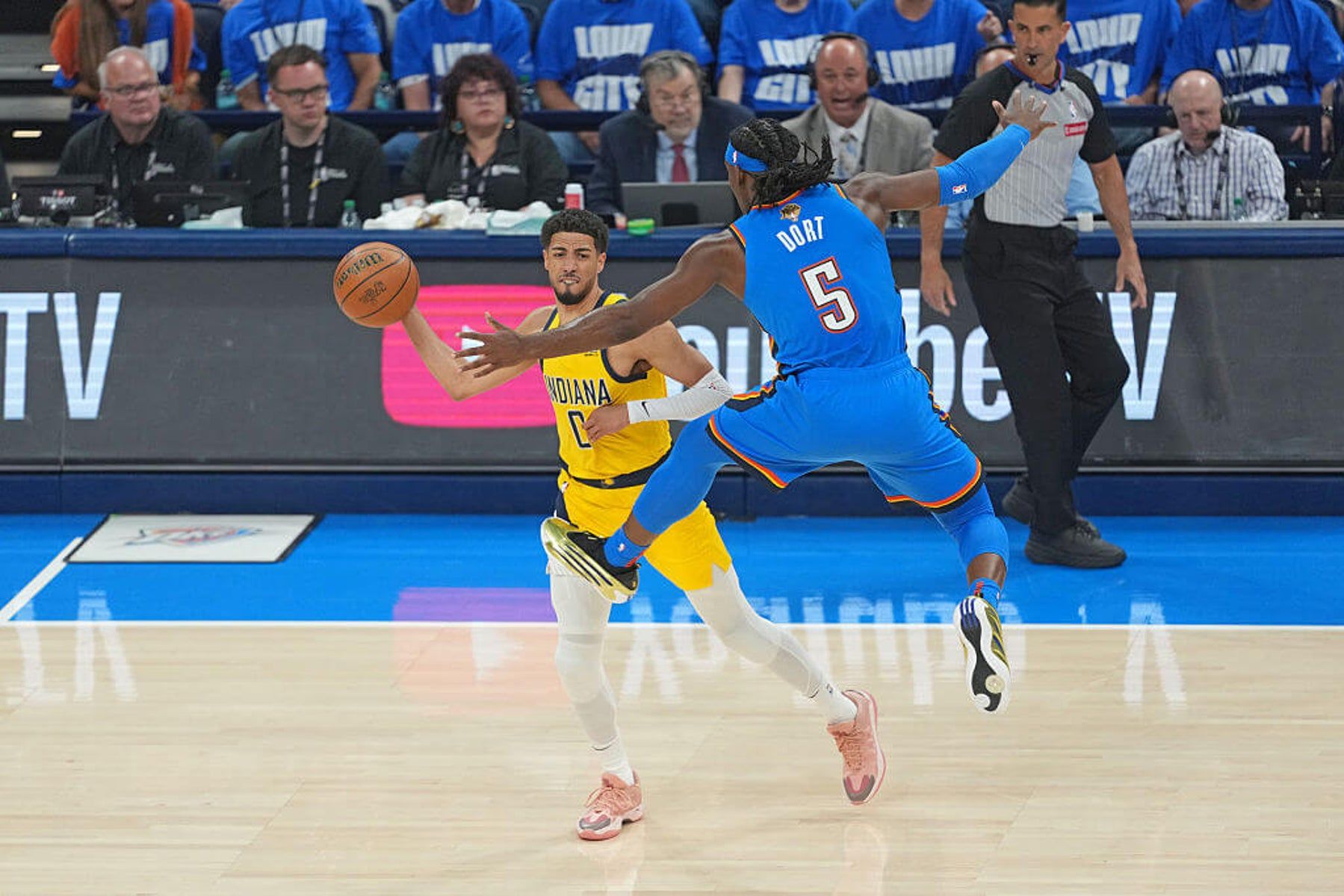 1799x1200 Lu Dort's defense on Tyrese Haliburton central in Thunder's quest for NBA Finals control