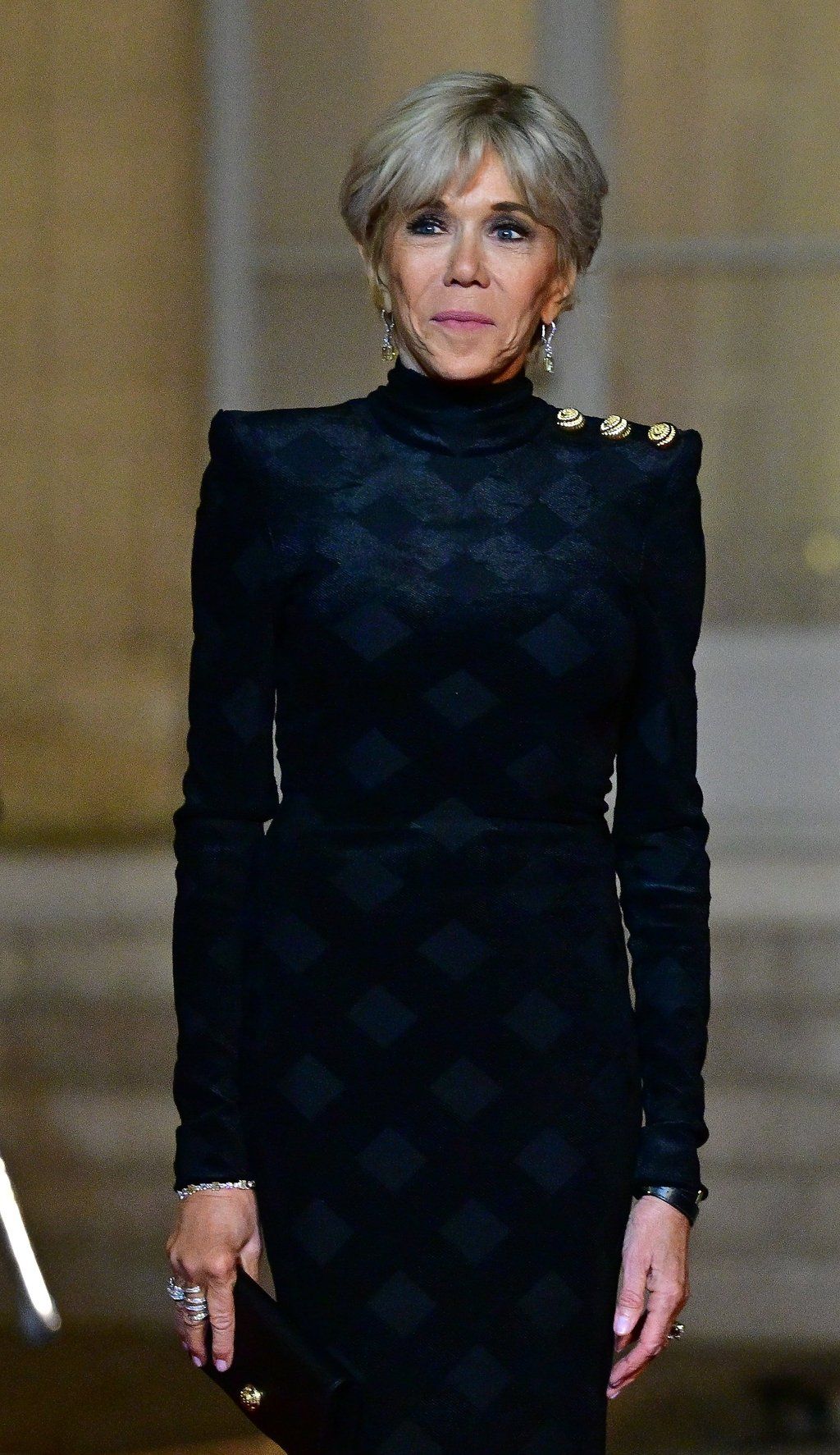1024x1773 Brigitte Macron's style diplomacy: the French first lady always puts her most fashionable foot forward as she turns from her love for Louis Vuitton and Balmain, to her upcoming Emily in