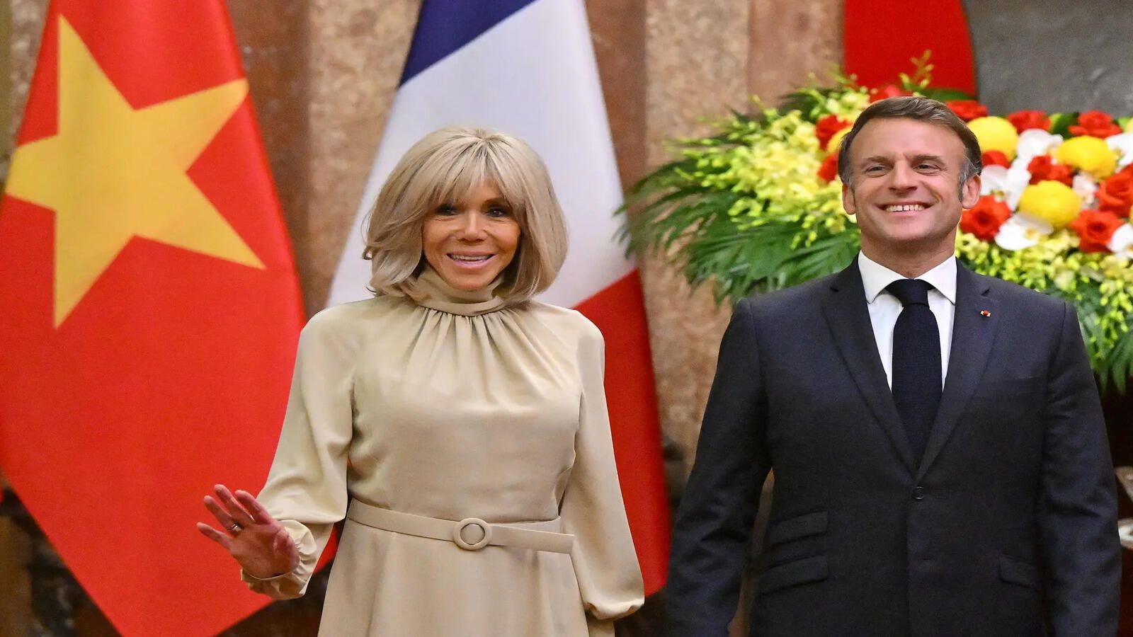 1600x900 Brigitte Macron smacks French President Emmanuel Macron in viral video: Here's all about their quiet and unusual love story Economic Times