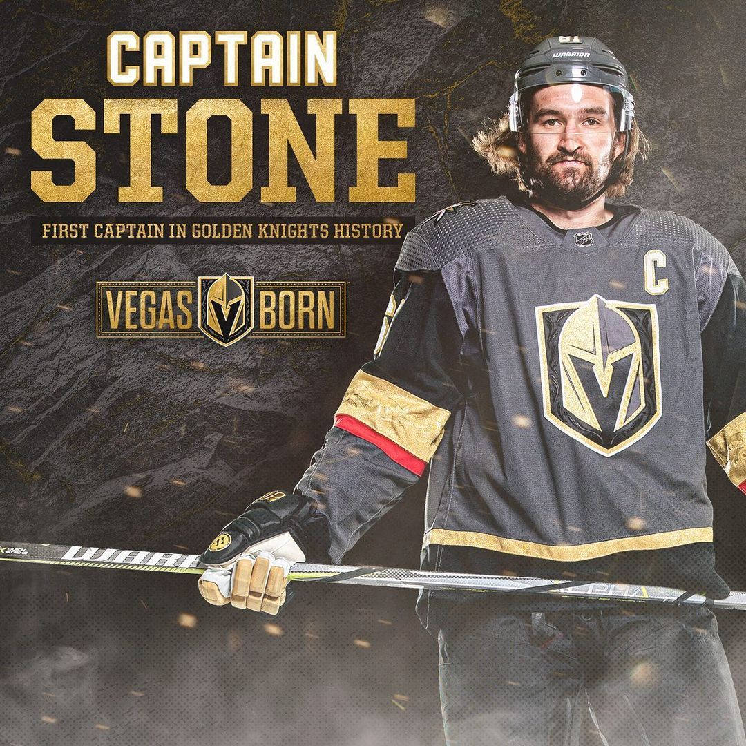 1080x1080 Download Vegas Golden Knights Captain Mark Stone Illustration Wallpaper