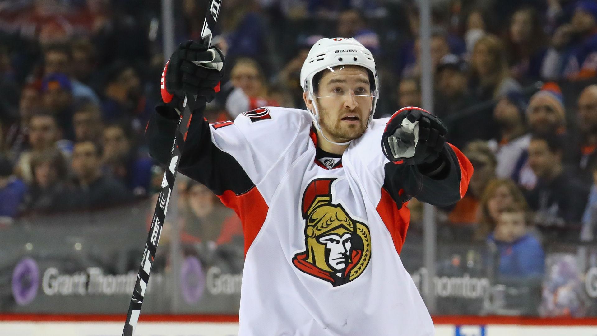 1920x1080 NHL playoffs 2017: Senators' Mark Stone lays huge hit on Bruins' Dominic Moore