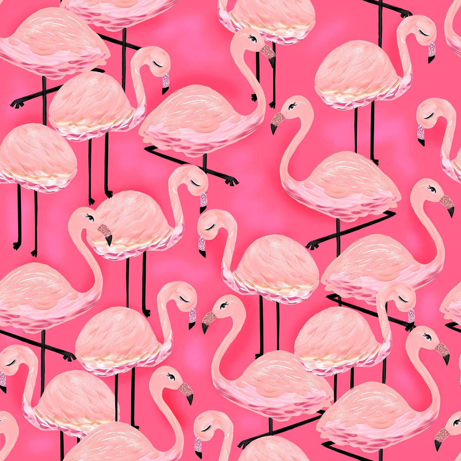 1600x1600 Wallink Pink Flamingo Wallpaper Peel and Stick Animal Wallpaper Pink 17.5X120 Self Adhesive Wall Paper Peel and Stick Modern Watercolor Flamingo Contact Paper for Cabinets and Drawers Living Room