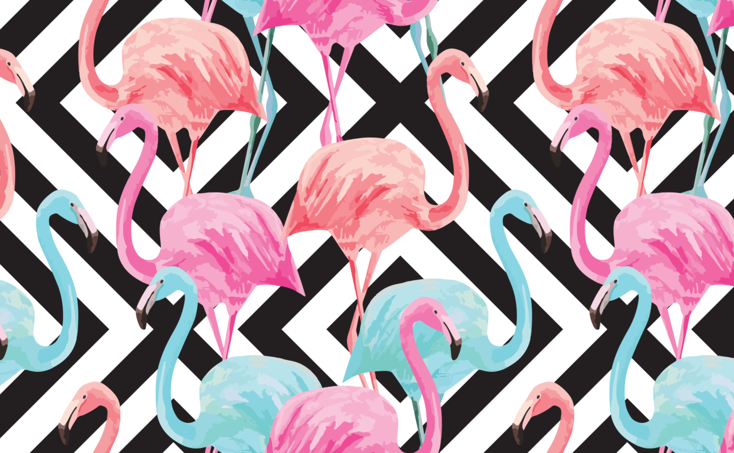 3028x1872 Flamingos over Diamonds