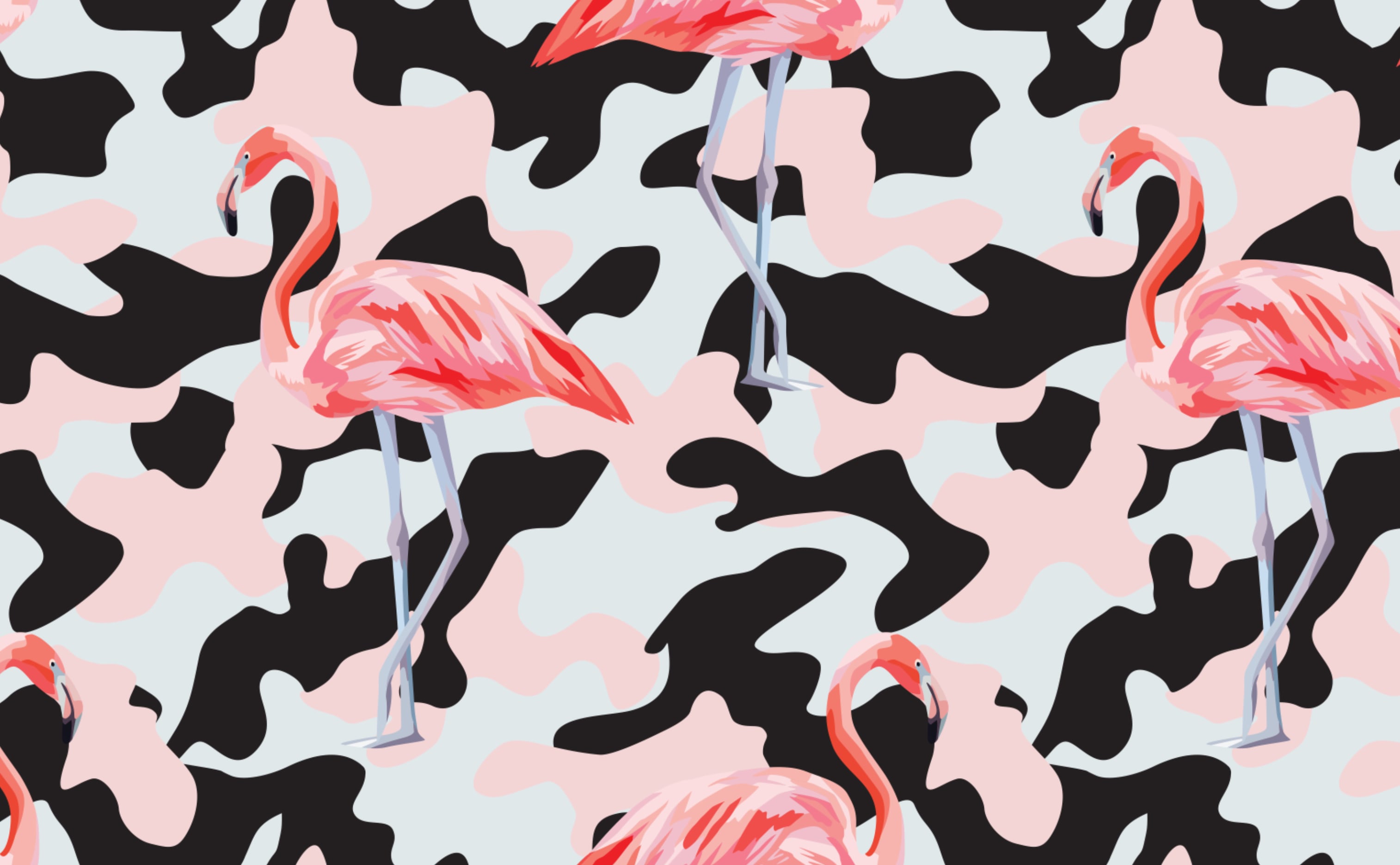 3028x1872 Flamingos on Palms