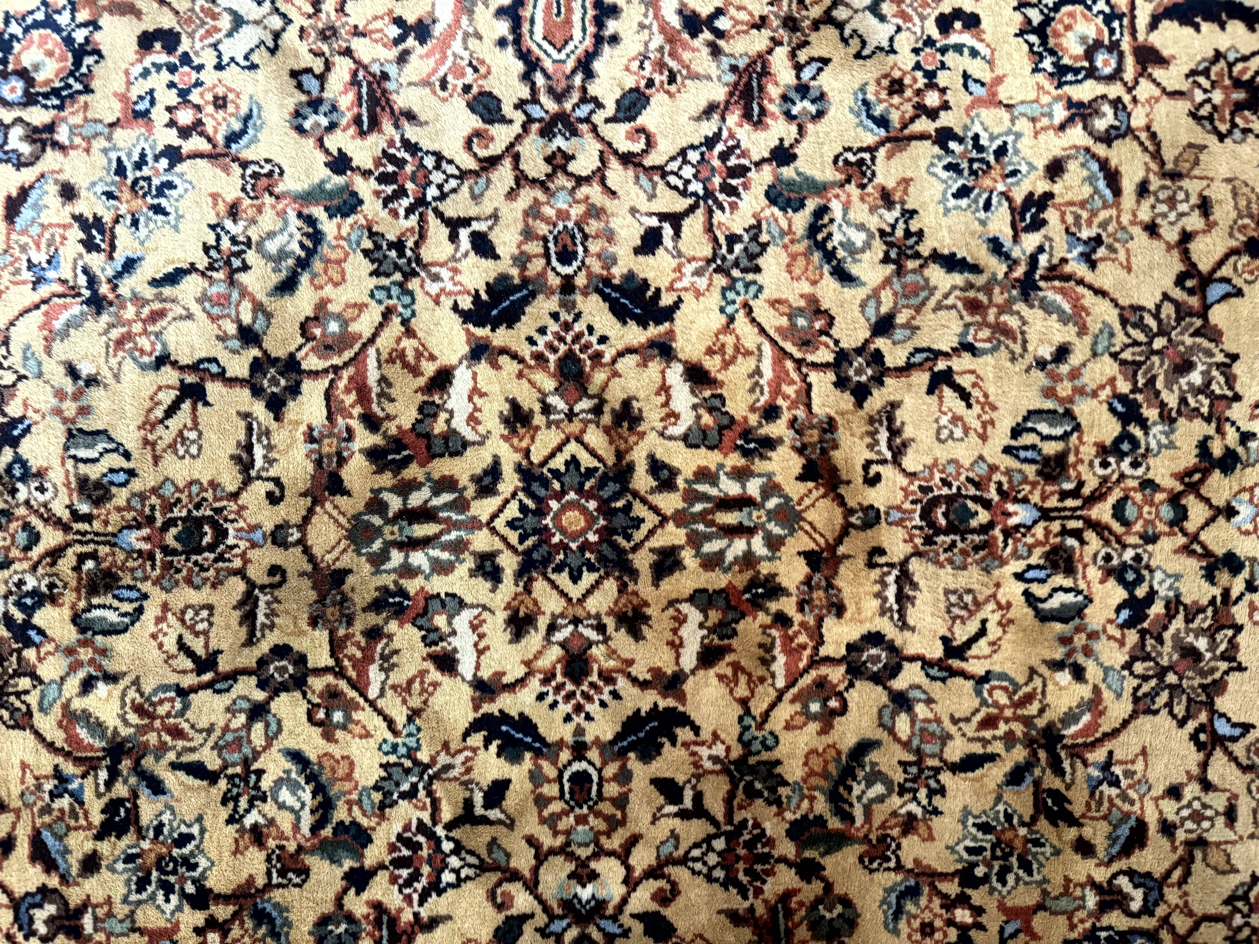 4181x3136 Indo Persian Rug 5x Light Tan Camel, Allover Design