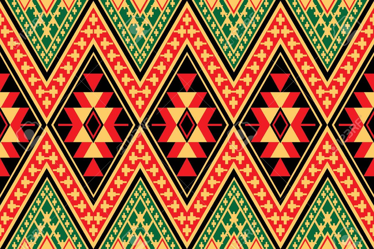 1300x866 Geometric Ethnic Pattern Design For Background Or Wallpaper. Royalty Free SVG, Clipart, Vectors, and Stock Illustration. Image 51856553