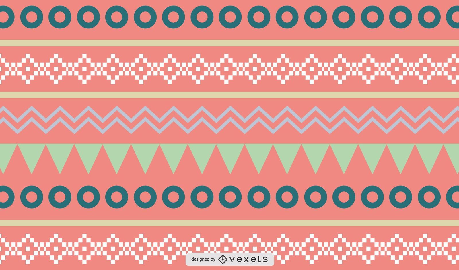 1600x941 Rich Ethnic Seamless Pattern Background Vector Download