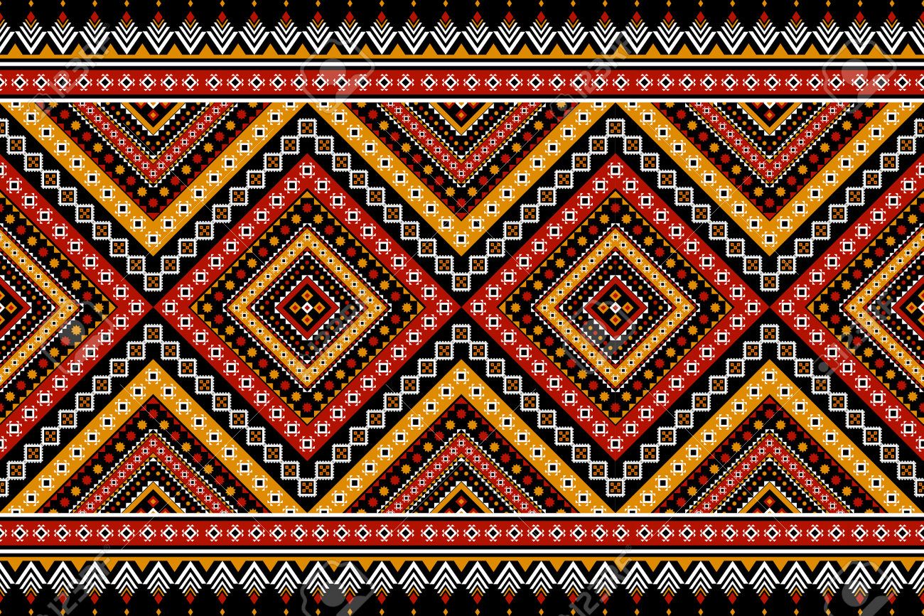 1300x867 Beautiful Carpet Pattern Art. Geometric Ethnic Seamless Pattern In Tribal. Design For Background, Wallpaper, Vector Illustration, Fabric, Clothing, Carpet, Textile, Batik, Embroidery. Royalty Free SVG, Clipart, Vectors, and Stock Illustration. Image