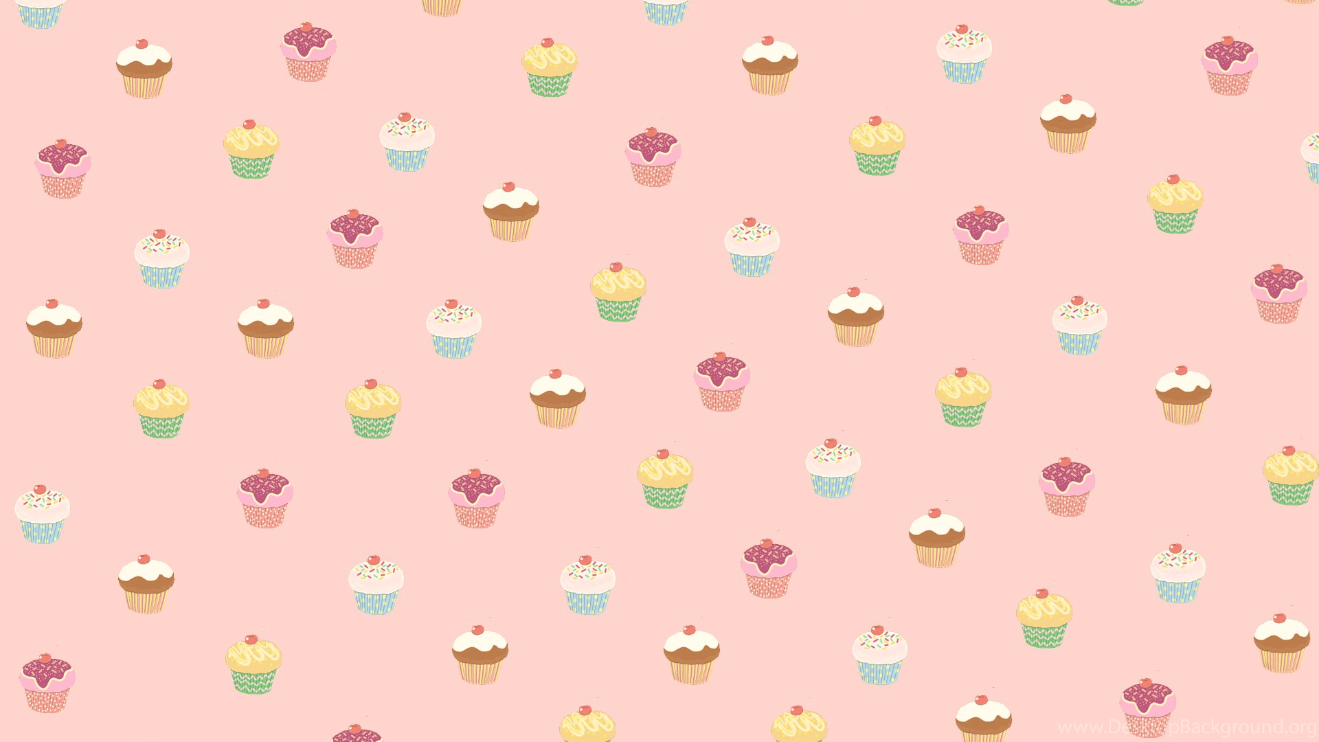 1920x1080 Pink Cupcake Wallpaper Desktop Background